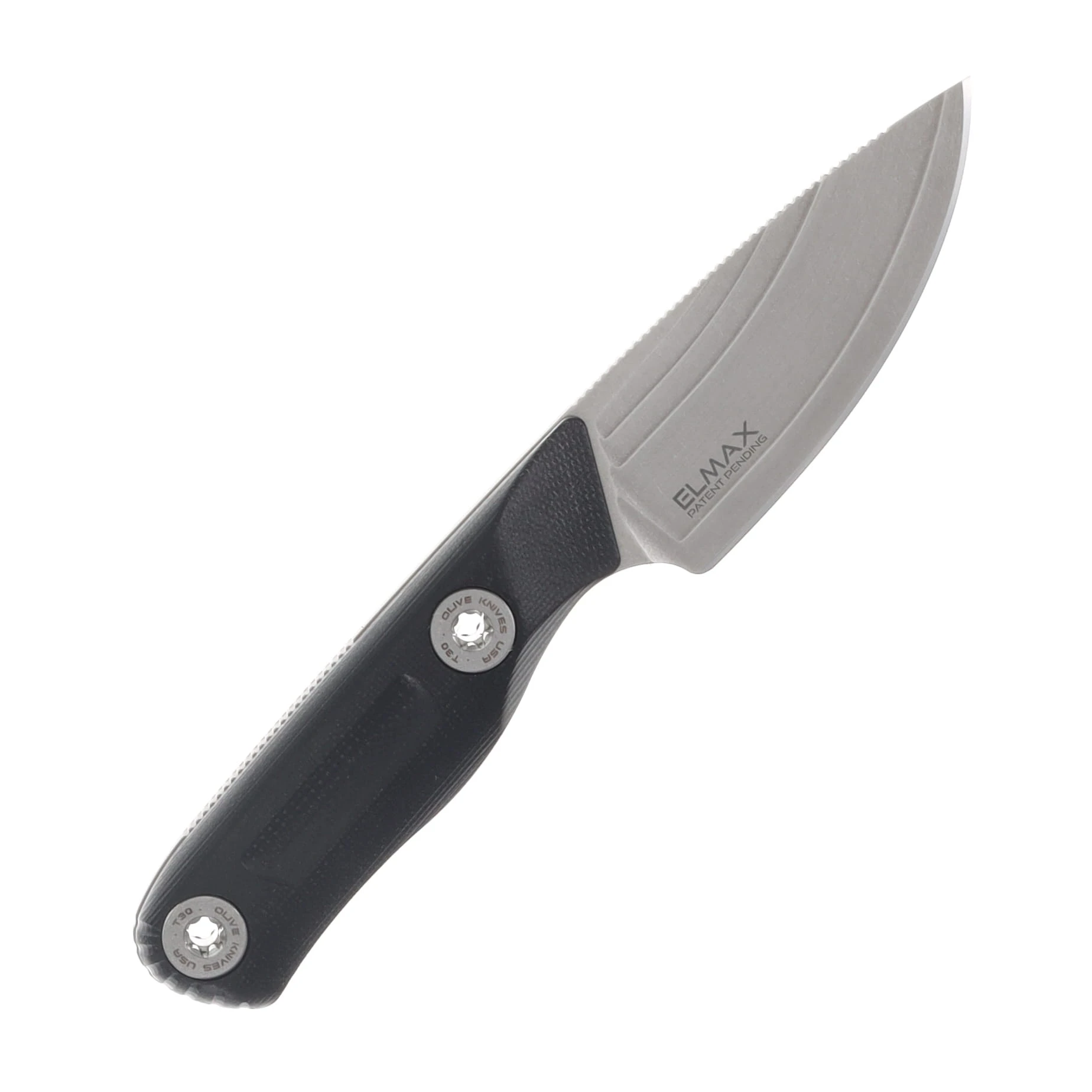 Olive Knives Venari Fixed Blade Black G10 Handle Elmax Blade - RH Kydex Sheath VNRS-G10BLK-EL-KRH View 5