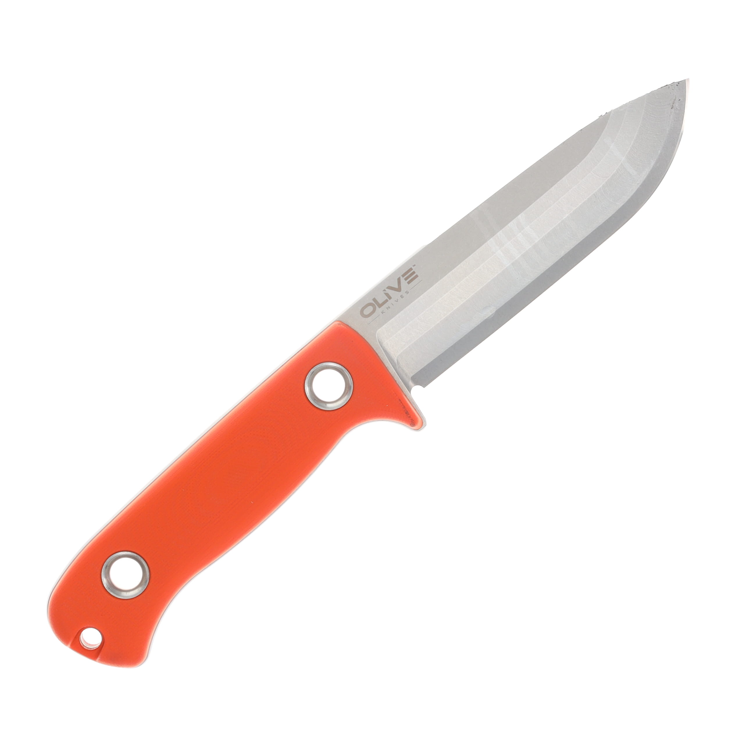 Olive Knives Arbor Fixed Blade Orange G10 Handle Stonewash Elmax - Kydex Sheath ABR-G10ORN-SW-K View 4