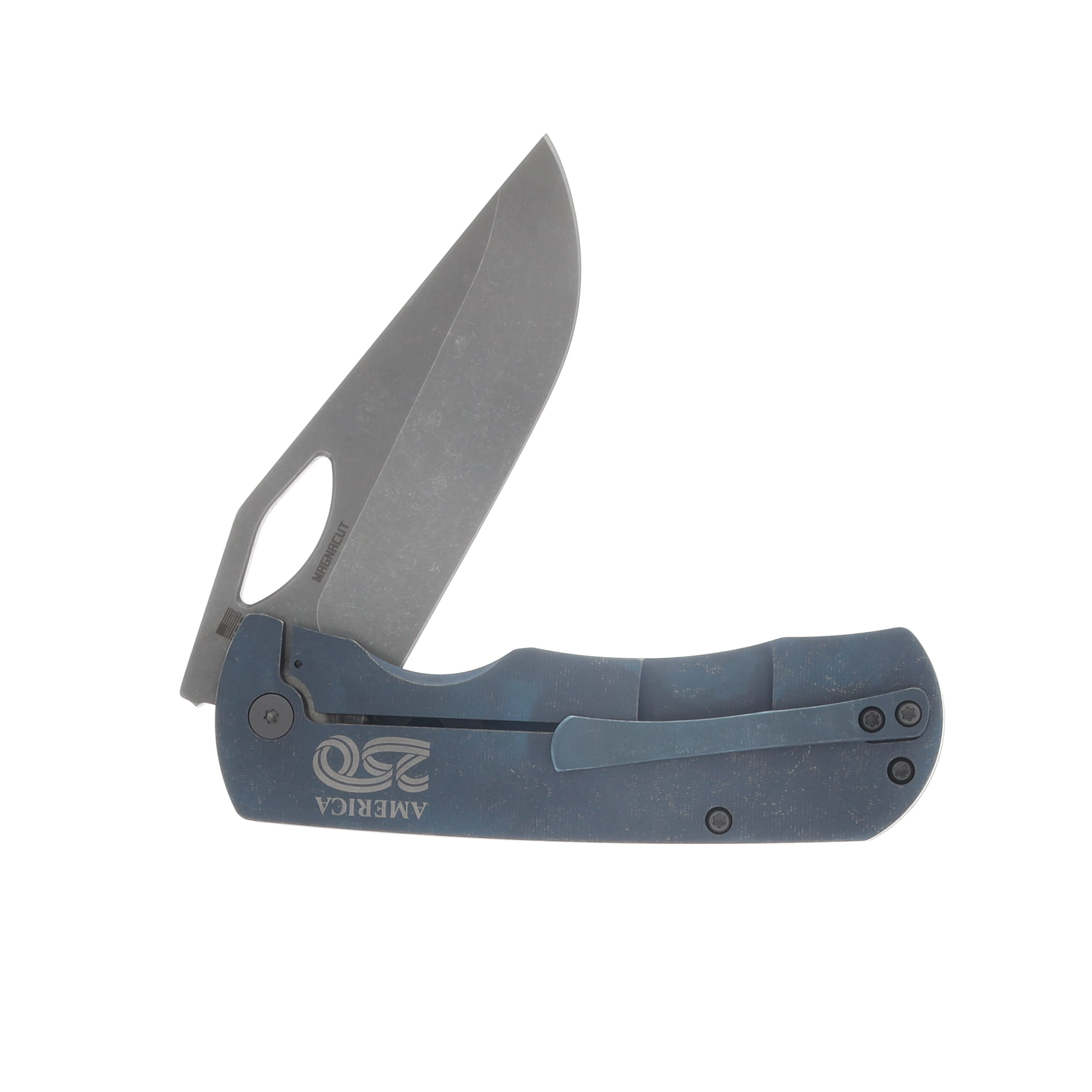 McNee's SMKW Exclusive Big Dixon 3.75 Folding Knife TI W/ 250th USA Etching MCBIGDIX250TH View 4