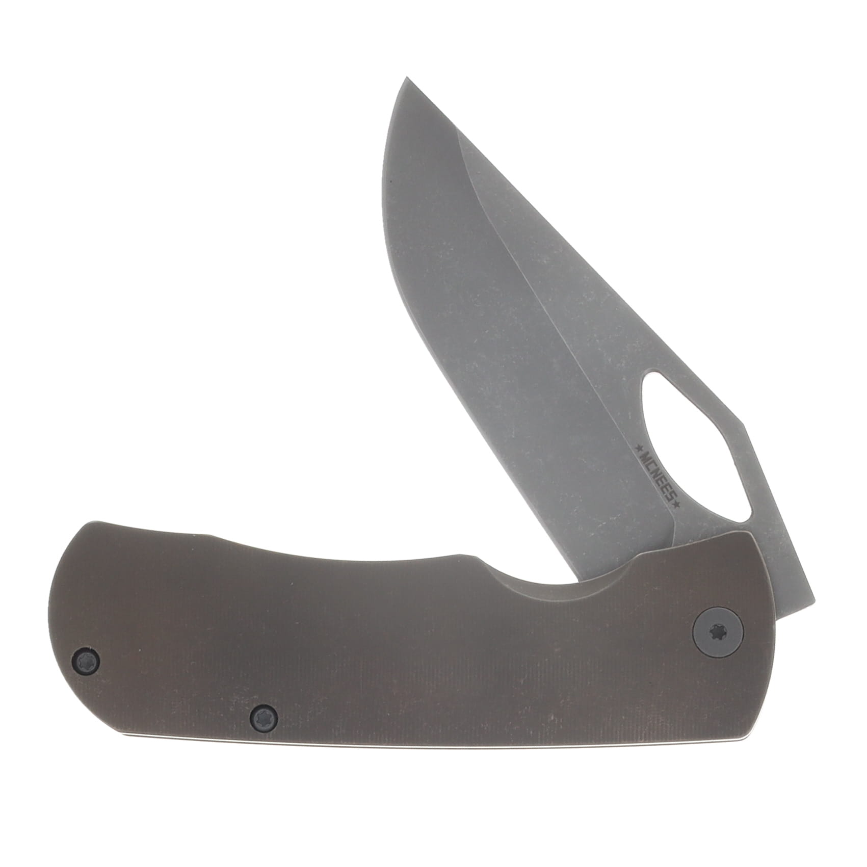 McNee's Little Dixon 3.25 Folding Knife Bronze Atomic Titanium MCLITTLEDIXBZA View 3
