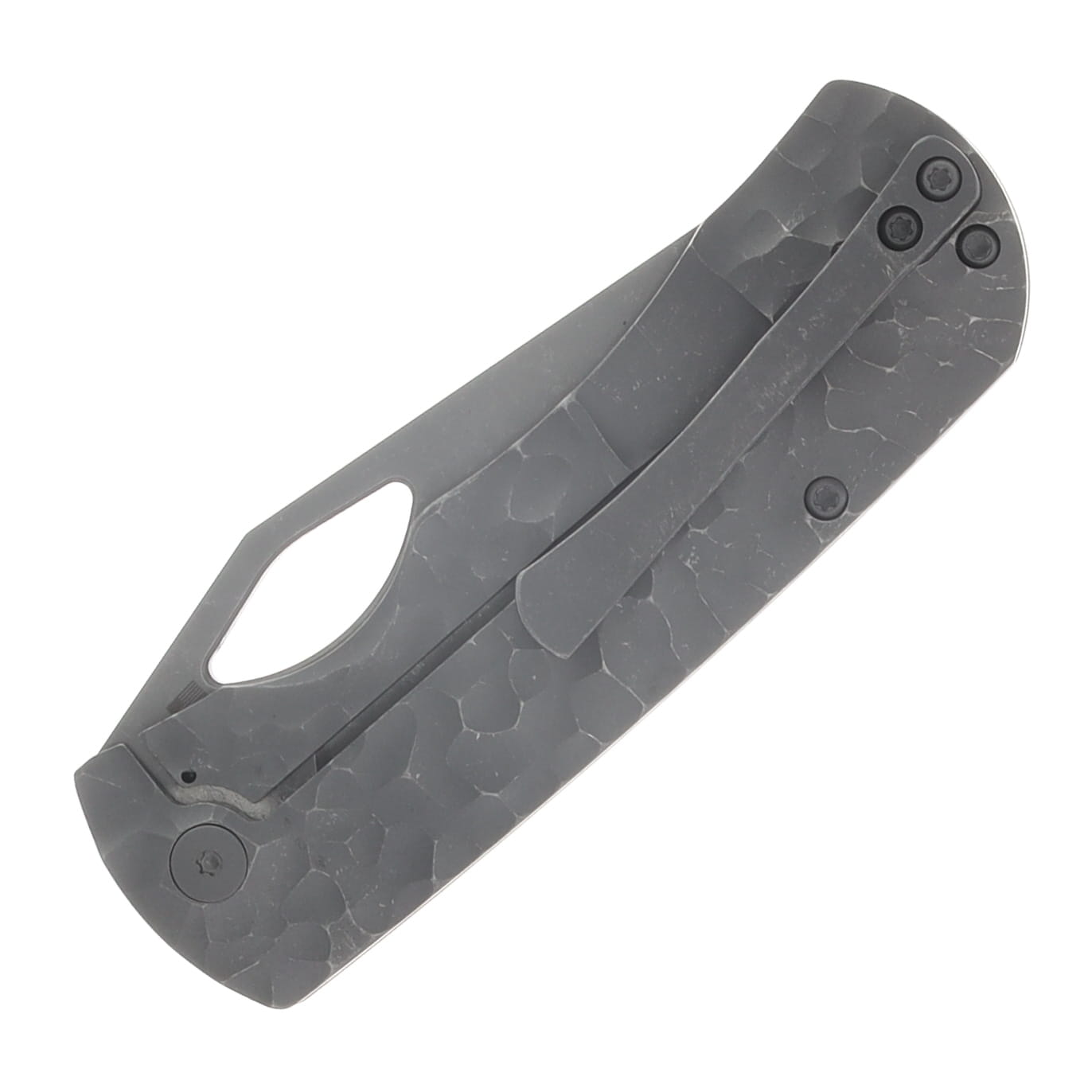 McNee's Little Dixon 3.25 Folding Knife Rock Stonewash Atomic Titanium MCLITTLEDIXROCKSWA View 6