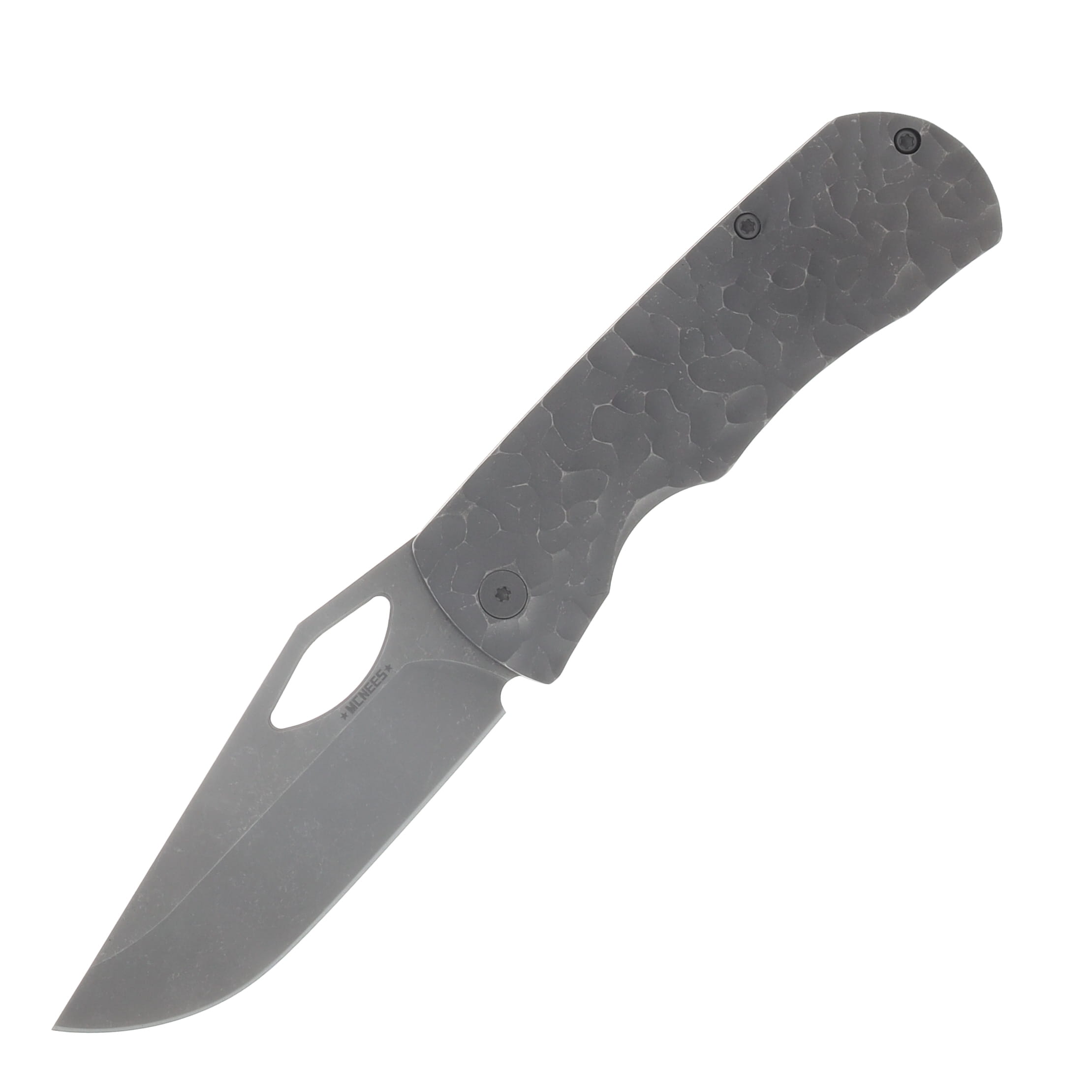 McNee's Little Dixon 3.25 Folding Knife Rock Stonewash Atomic Titanium MCLITTLEDIXROCKSWA View 1