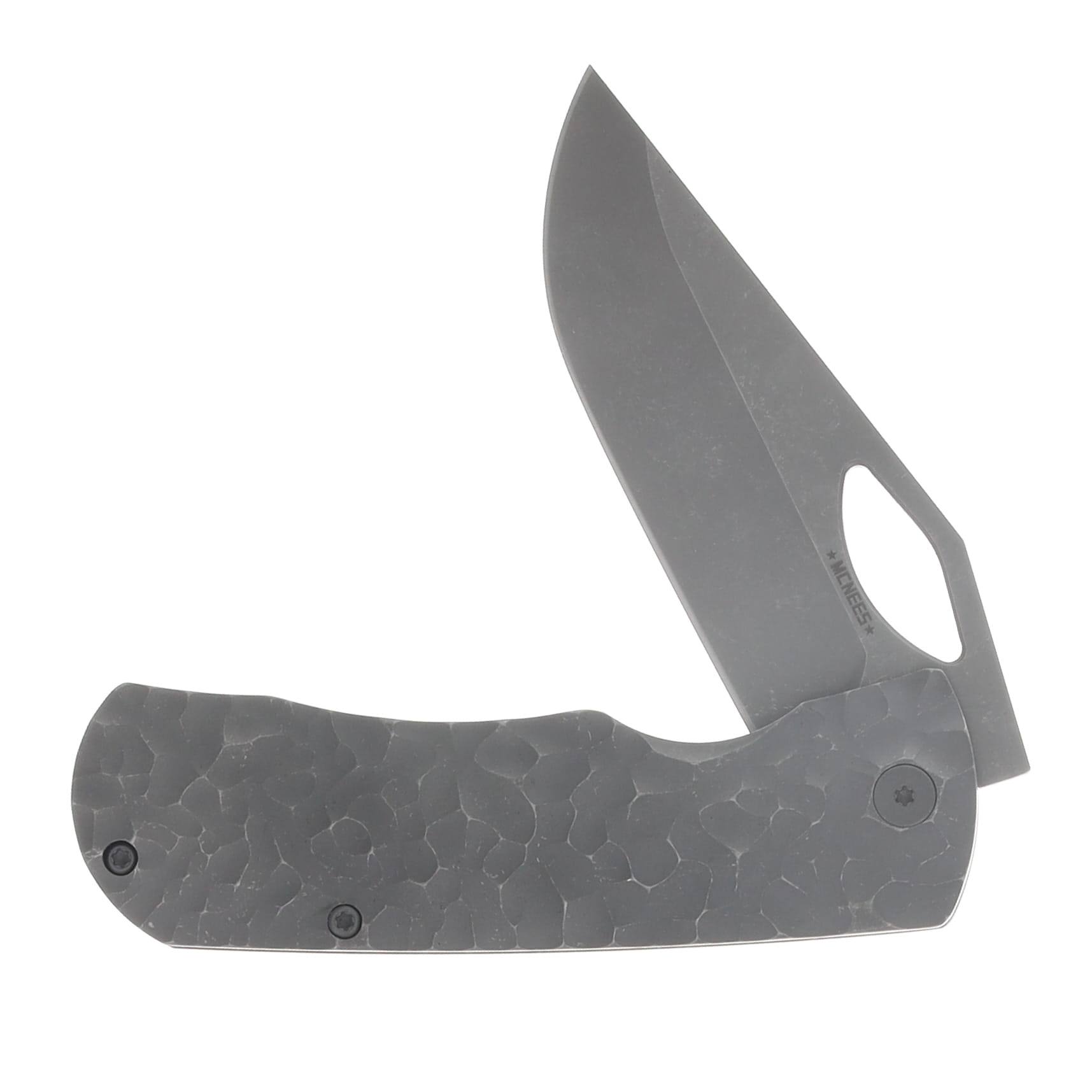 McNee's Little Dixon 3.25 Folding Knife Rock Stonewash Atomic Titanium MCLITTLEDIXROCKSWA View 3