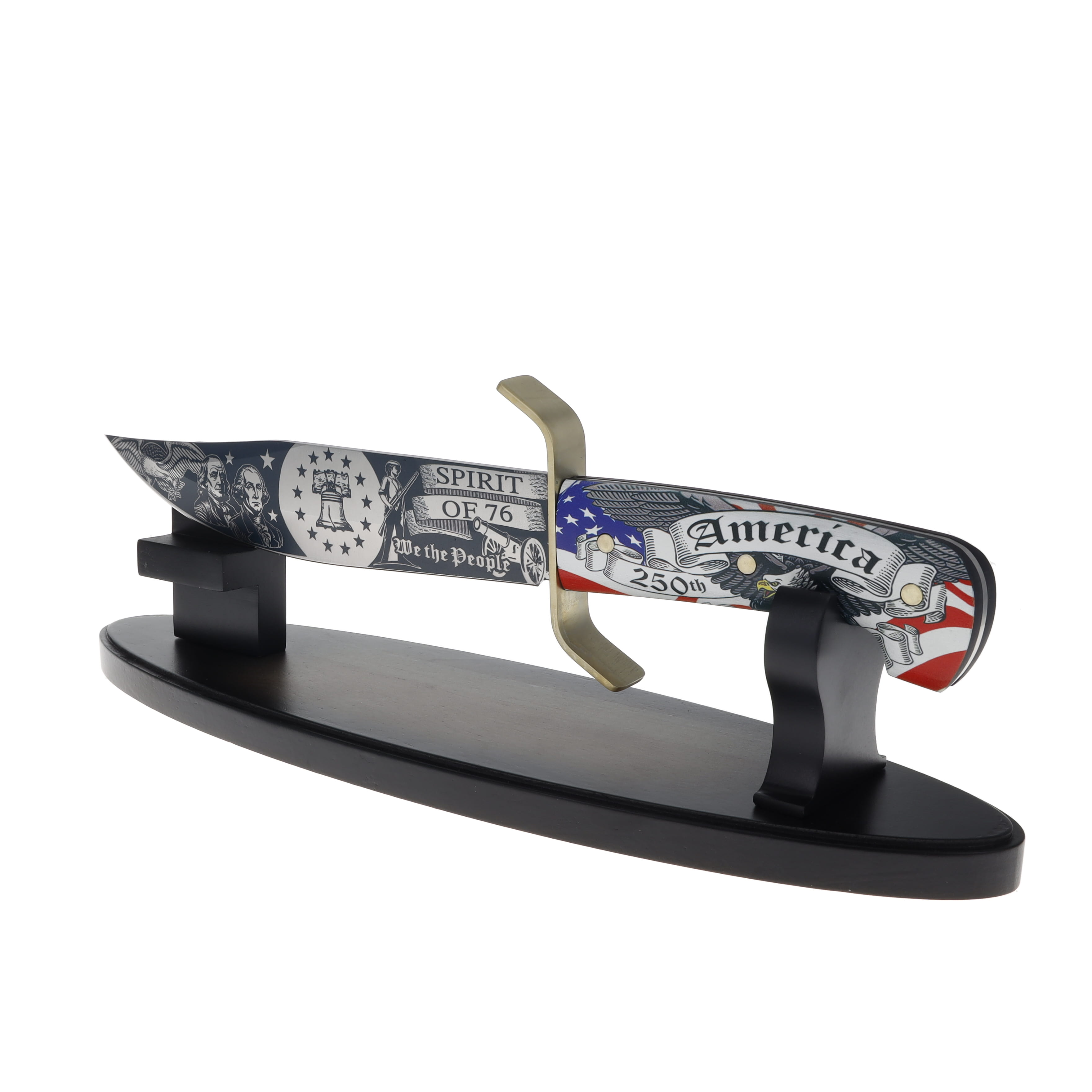 Rough Rider 250th Anniversary of America Bowie with Magnetic Wood Stand RR2757 View 6