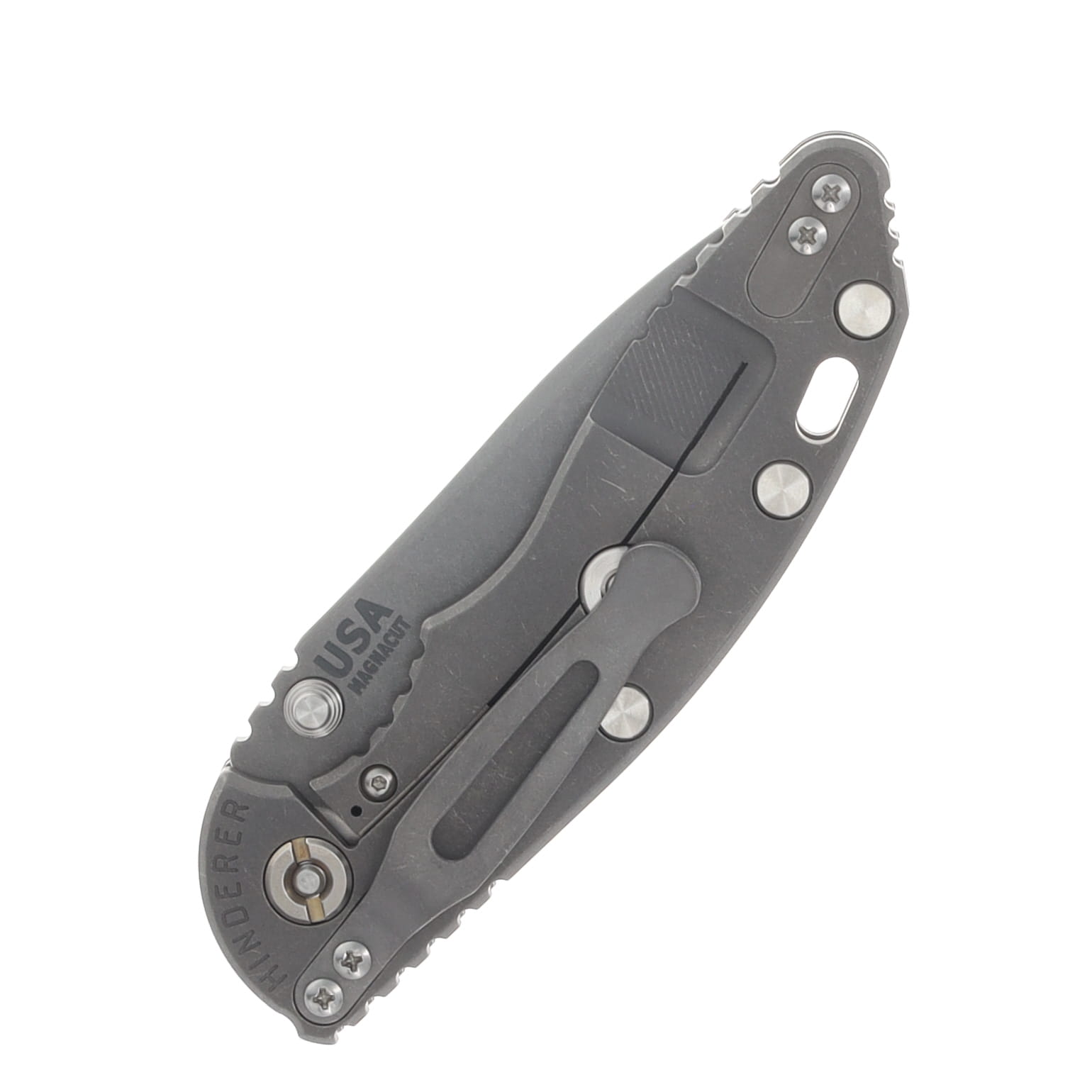 Hinderer XM-18 3.25" Non Flipper Folding Knife Working Finish Magnacut Spanto/Black G-10 KXM325SPANFTWWFBK View 6