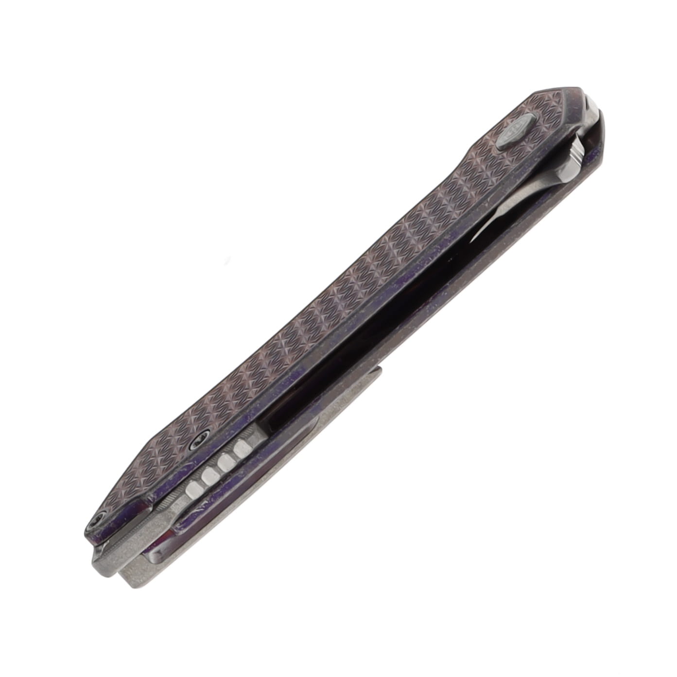 MachineWise Mojave 1323 Framelock Folding Knife S90V/Purple Pattern Titanium MOJAVE1323 View 7
