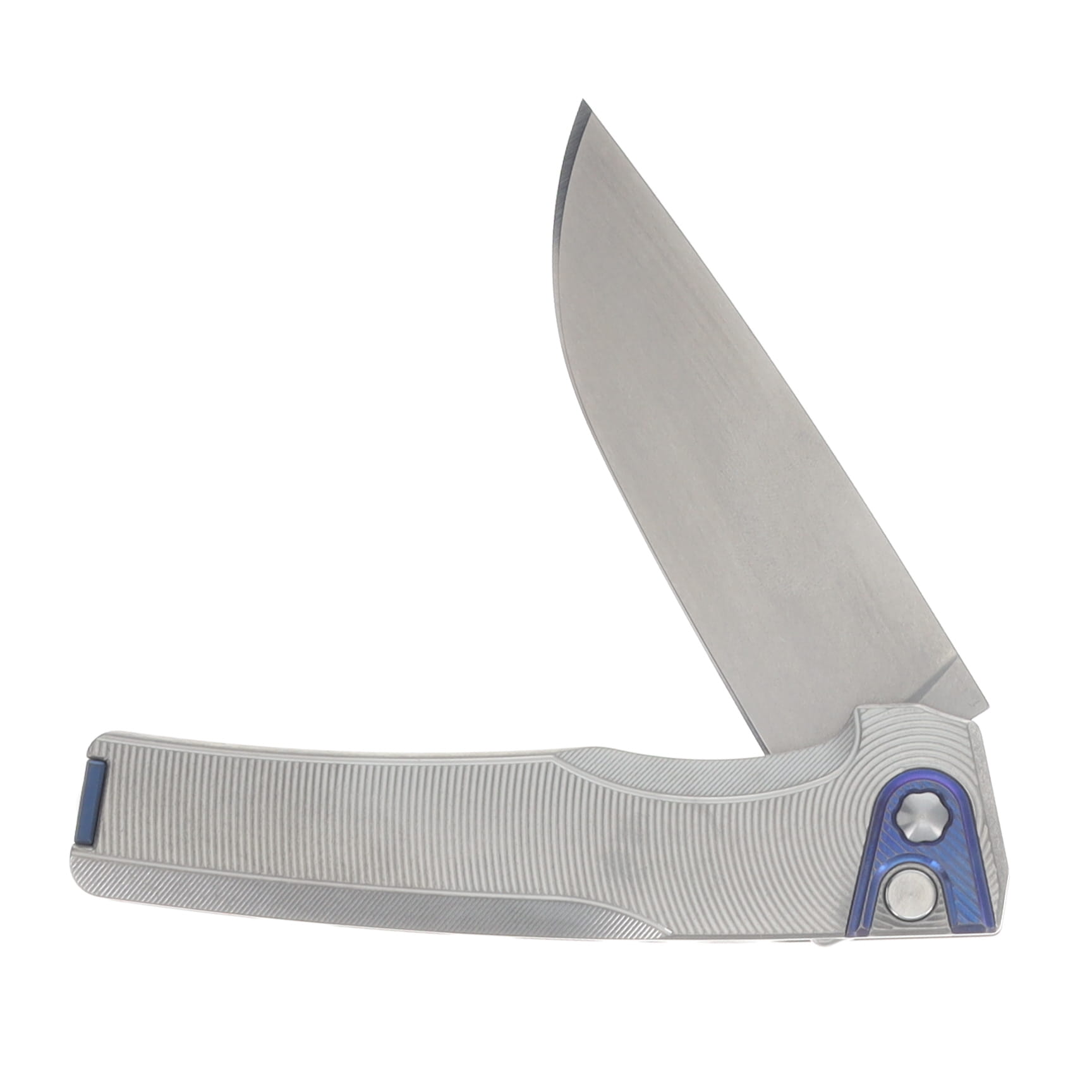 MachineWise Sonora 2075 Button Lock Folding Knife S90V/Titanium Swirl SONORA2075 View 3