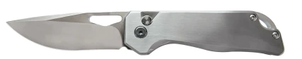 Combat Ready 4" Stainless Handle Button Lock 3Cr13 CBR398 View 1