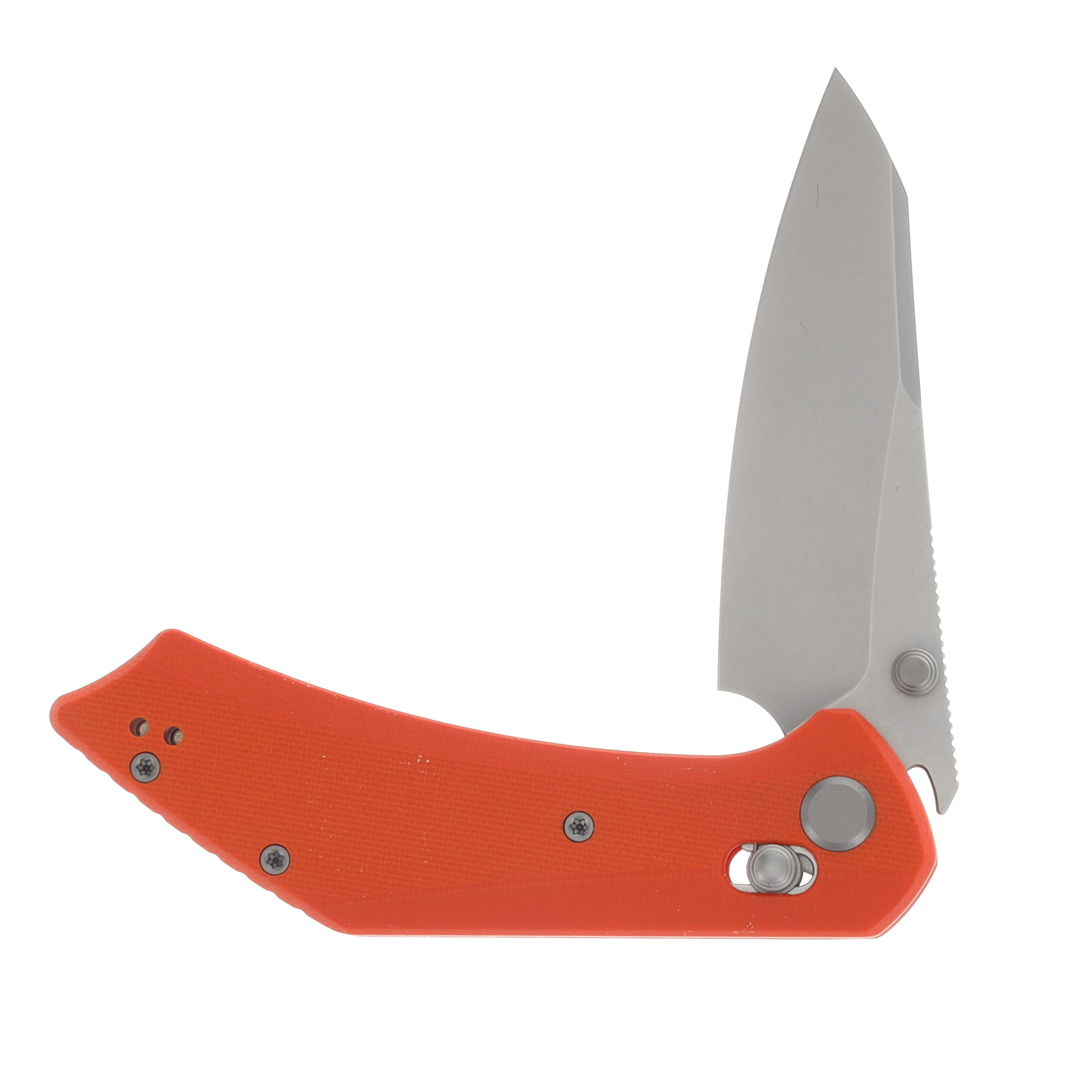 GEO Knife Maciej Torbé DIVID Axis Lock Folding Knife SW M390 Blade Orange G10 Handle  GEO2507H View 3