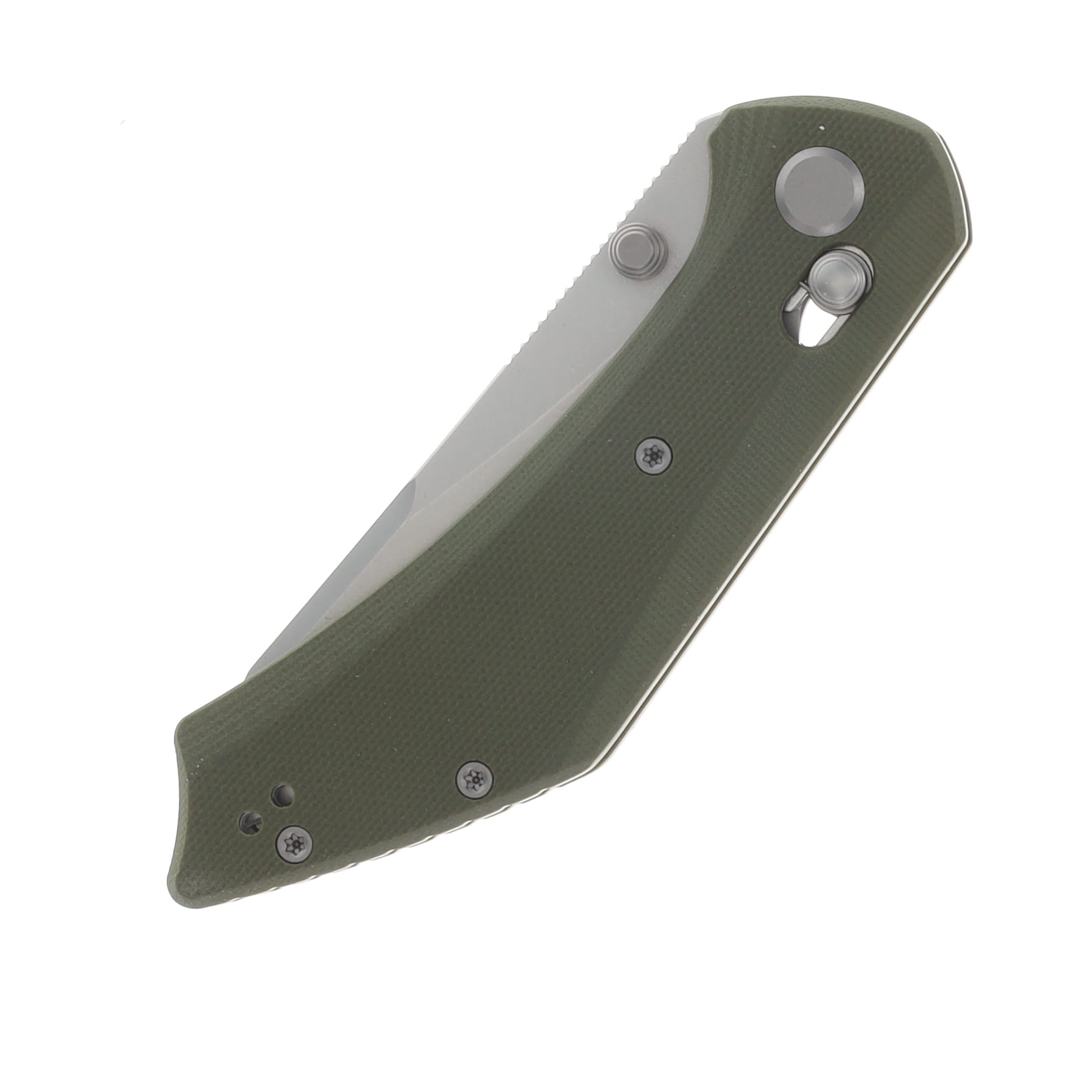 GEO Knife Maciej Torbé DIVID Axis Lock Folding Knife SW M390 Blade Green G10 Handle GEO2507I View 6