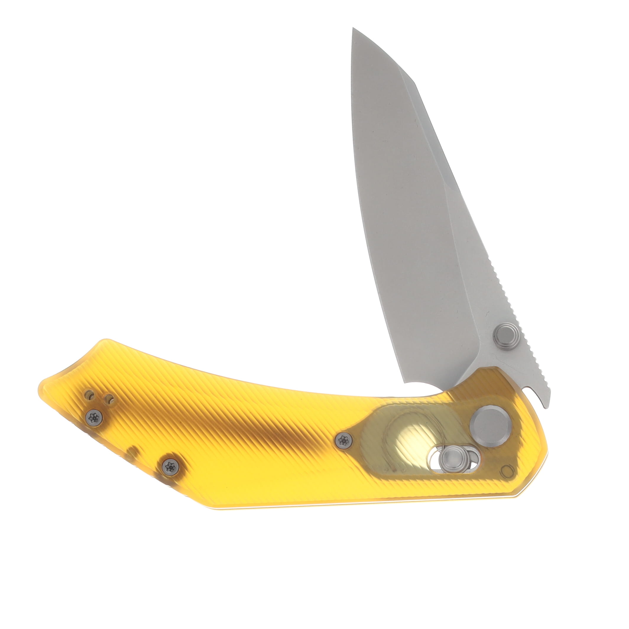 GEO Knife Maciej Torbé DIVID Axis Lock Folding Knife SW M390 Blade Ultem Handle GEO2507K View 3