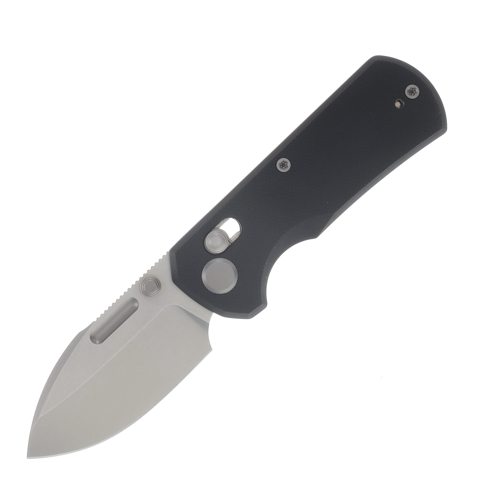 GEO Knife Fabian Hobbelen Belluf Folder Stonewash M390 Blade Black G10 Handle GEO2508A View 1