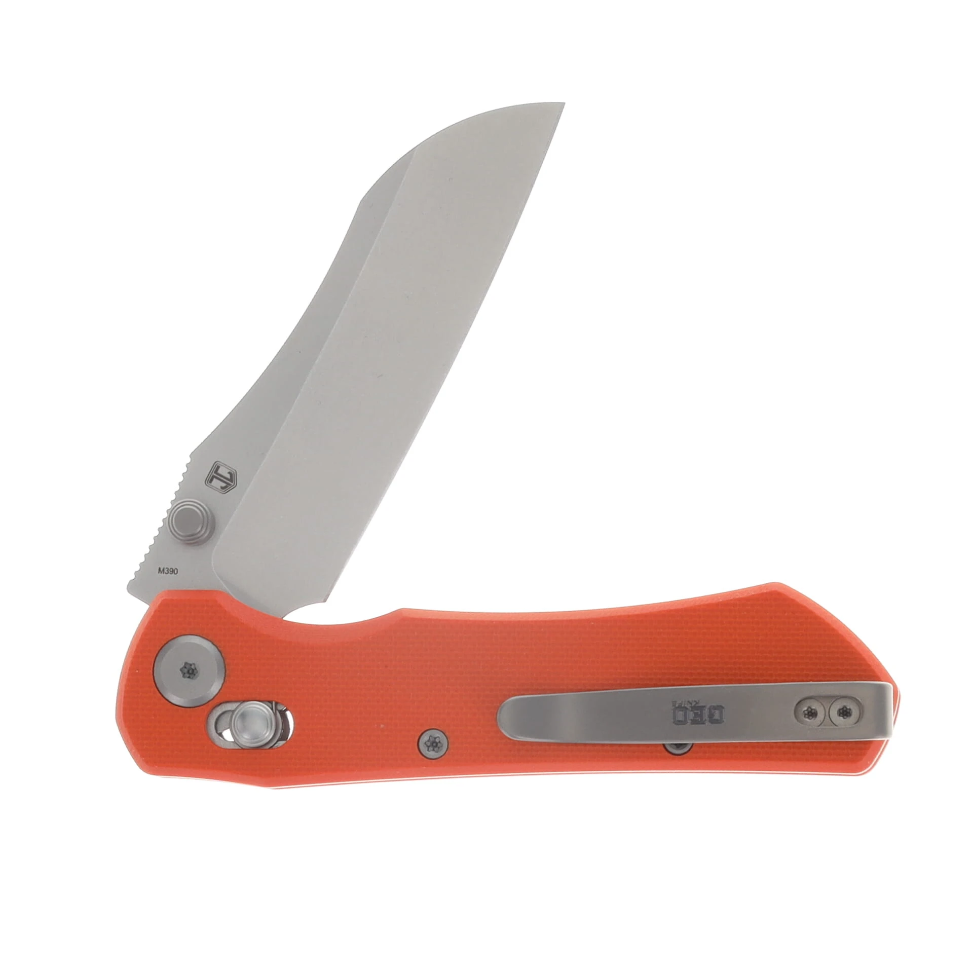 GEO Knife Johan Jordaan Komodo Folder SW M390 Blade Orange G10 Handle GEO2509H View 4