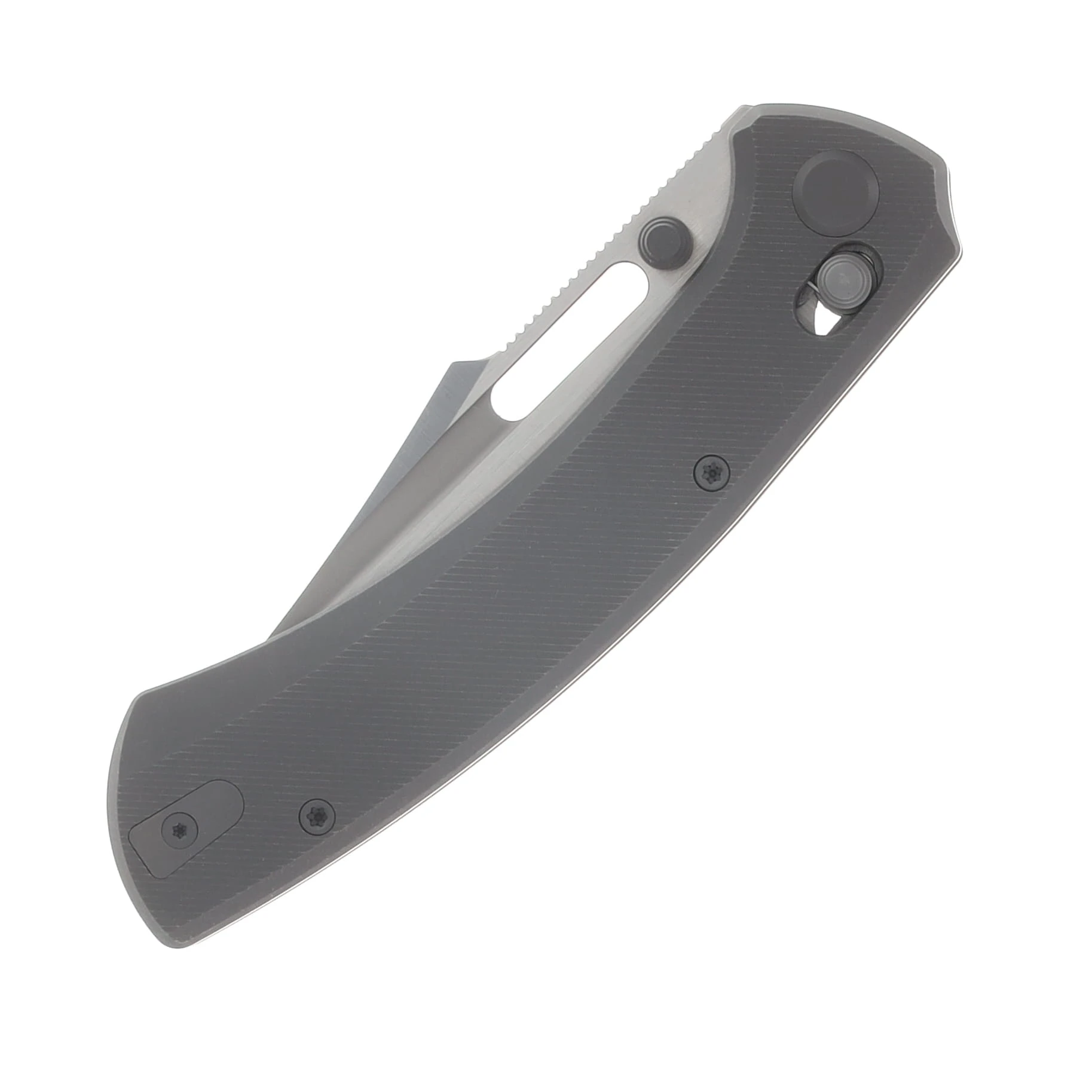 GEO Knife n.anh Design Strix Folder Hand-Rubbed Satin M390 Blade Darkwash TI Handle GEO2510B View 5