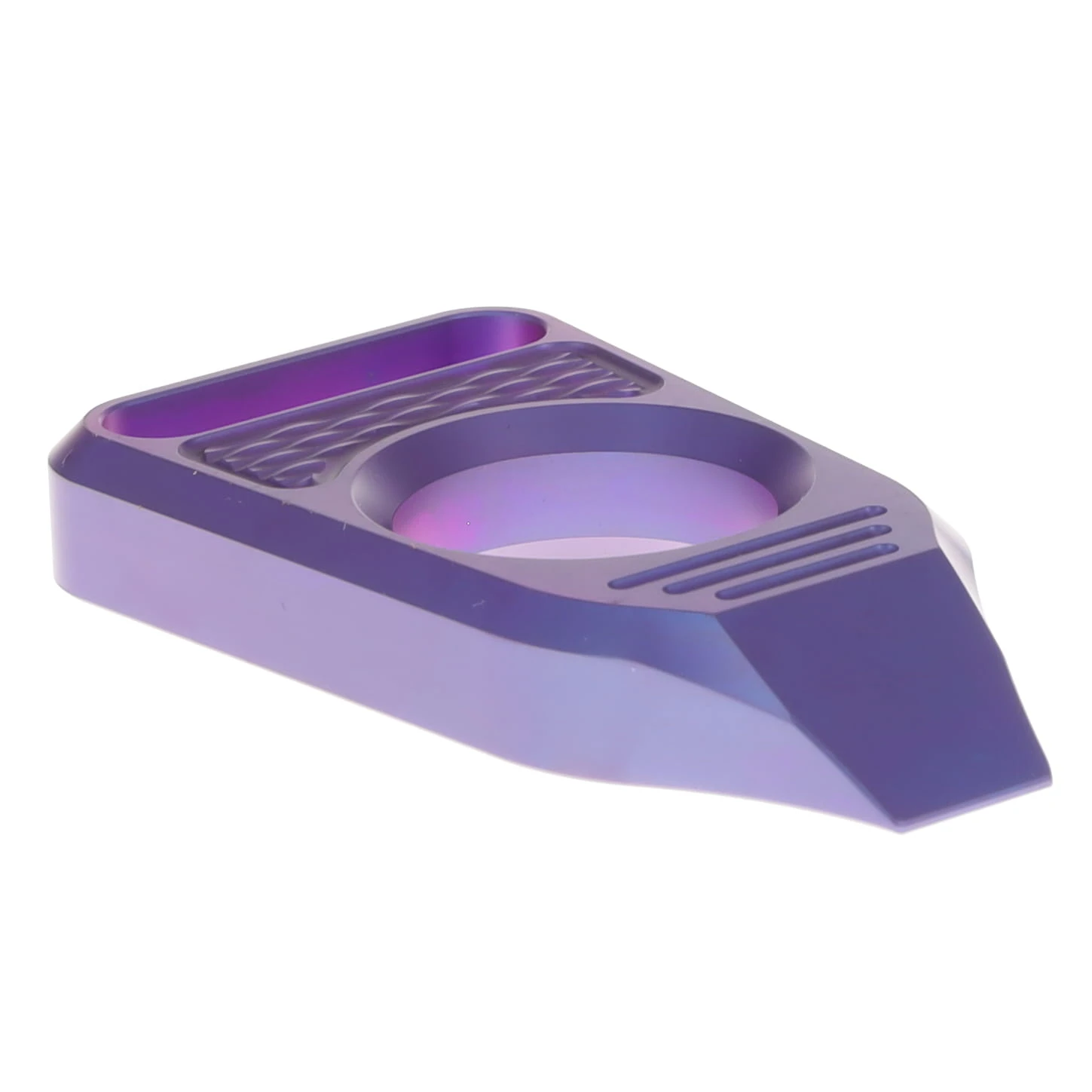 GEO Knife Fabian Hobbelen Vector TI Material Anodized Purple Finish Pry-bar GEO2512D View 3