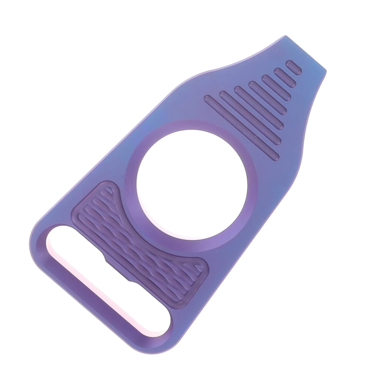 GEO Knife Fabian Hobbelen Vector TI Material Anodized Purple Finish Pry-bar GEO2512D View 2