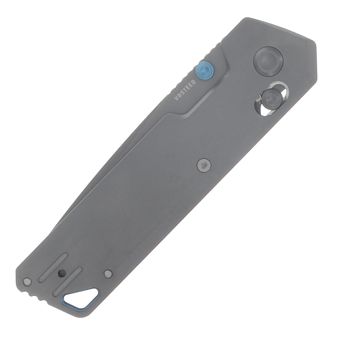 Vosteed Parallel Folding Knife 154CM Destroyer Grey Blade Dim Gray TI Handle A3510 View 5