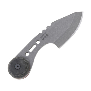 TOPS 3 Bros Hunter Point Fixed Knife 2 Inch Plain Tumbled Drop Point View 4