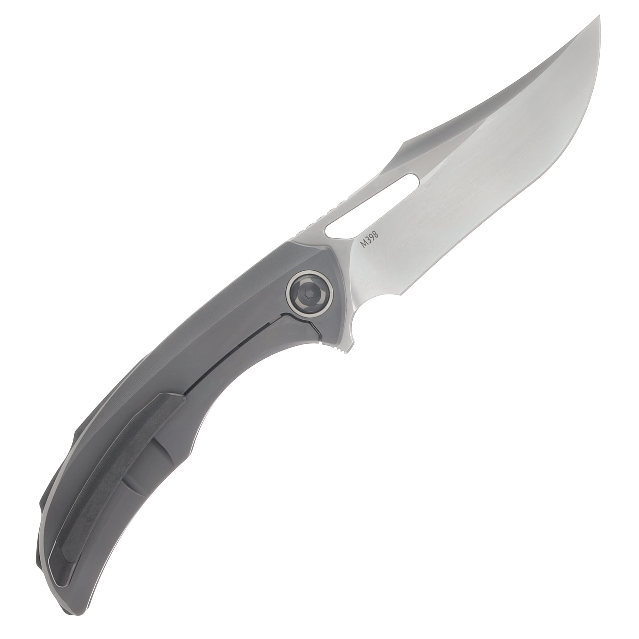 Poikilo Blade Armadillo Standard PSW Folding Knife TI Handle M398 Blade POIBARMASPSW View 2