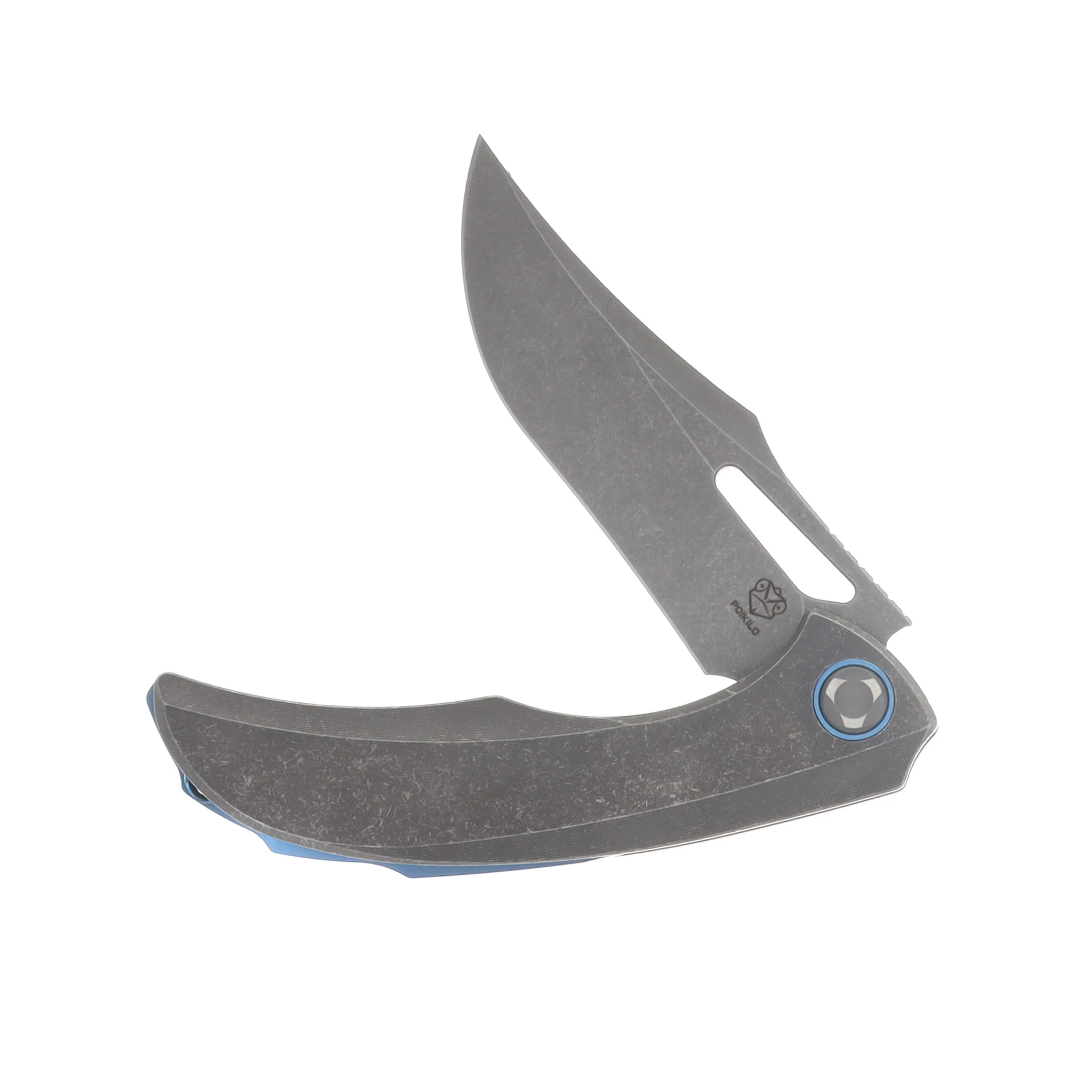 Poikilo Blade Armadillo Standard DSW Folding Knife TI Handle M398 Blade POIBARMASDSW View 3
