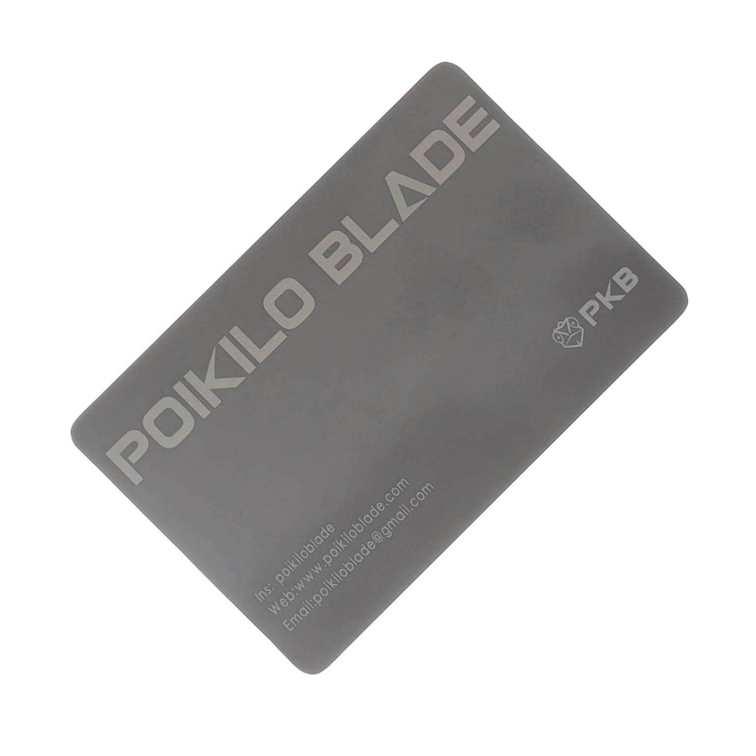 Poikilo Blade Orca Midtech MSW Folder Gray Black TI Handle - Timascus Clip - M398 Blade POIBORCAMMSW View 8