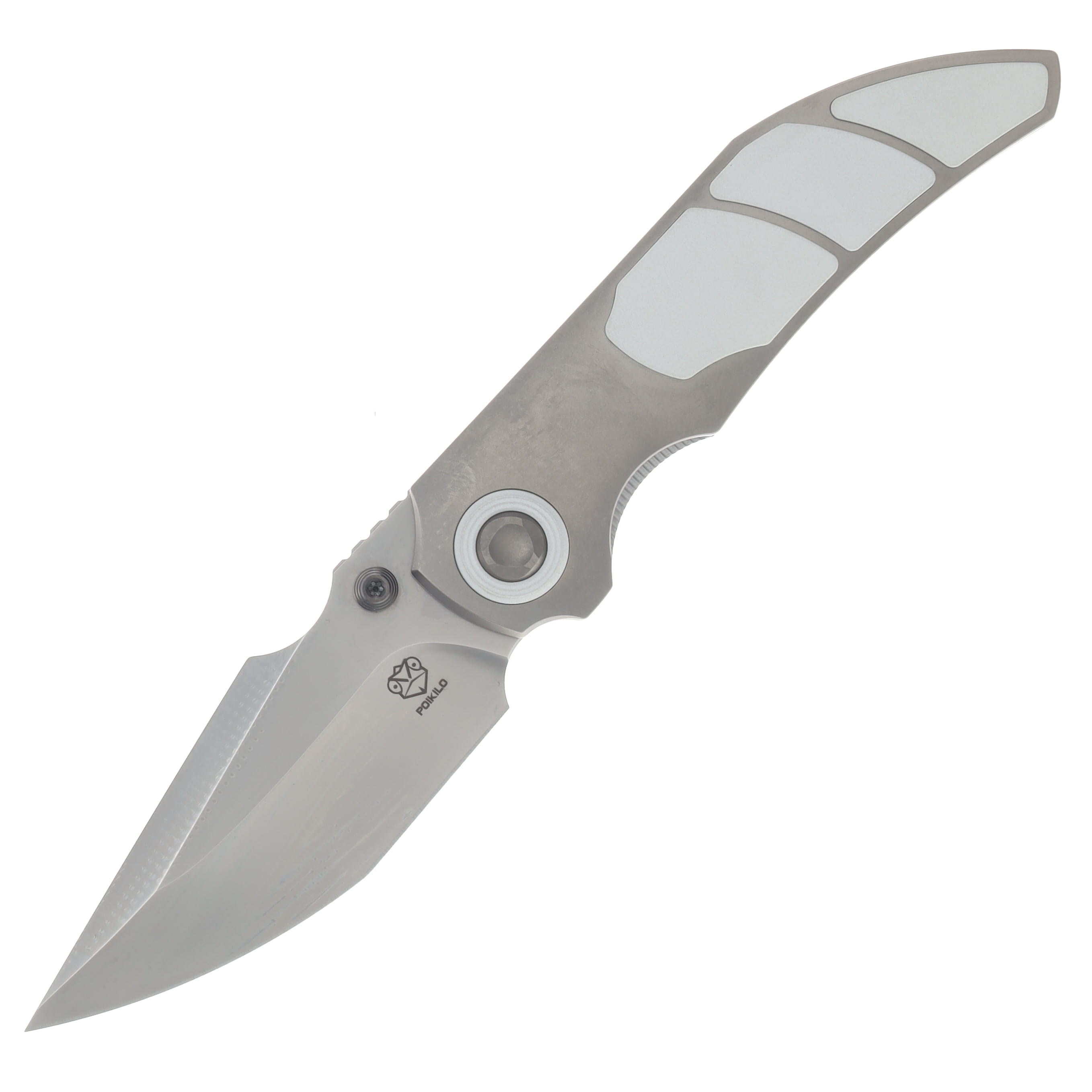 Poikilo Blade x Christensen Knifeworks Casque Folder Standard PSW White 3P POIBCKCASQSPSWW3 View 1
