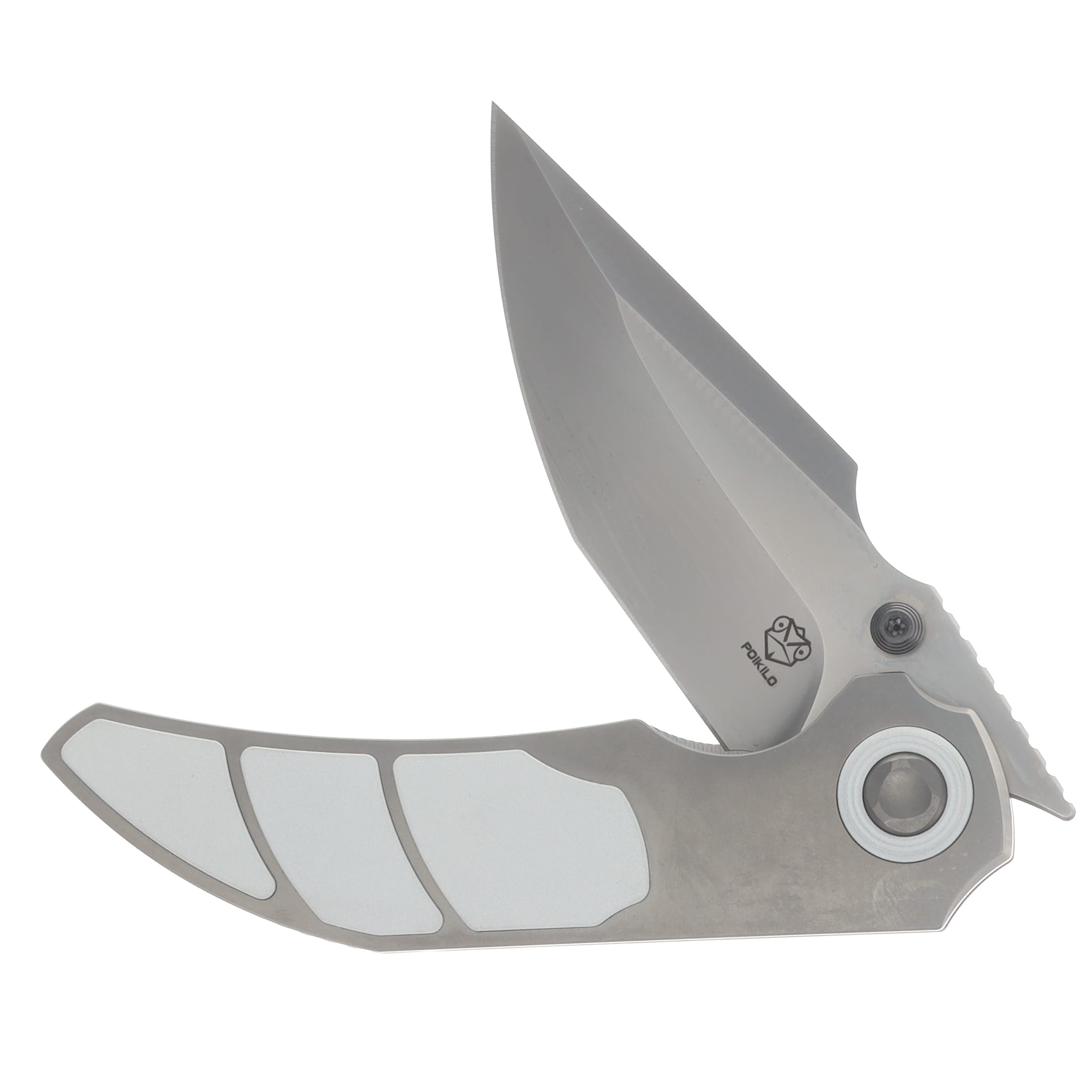 Poikilo Blade x Christensen Knifeworks Casque Folder Standard PSW White 3P POIBCKCASQSPSWW3 View 3