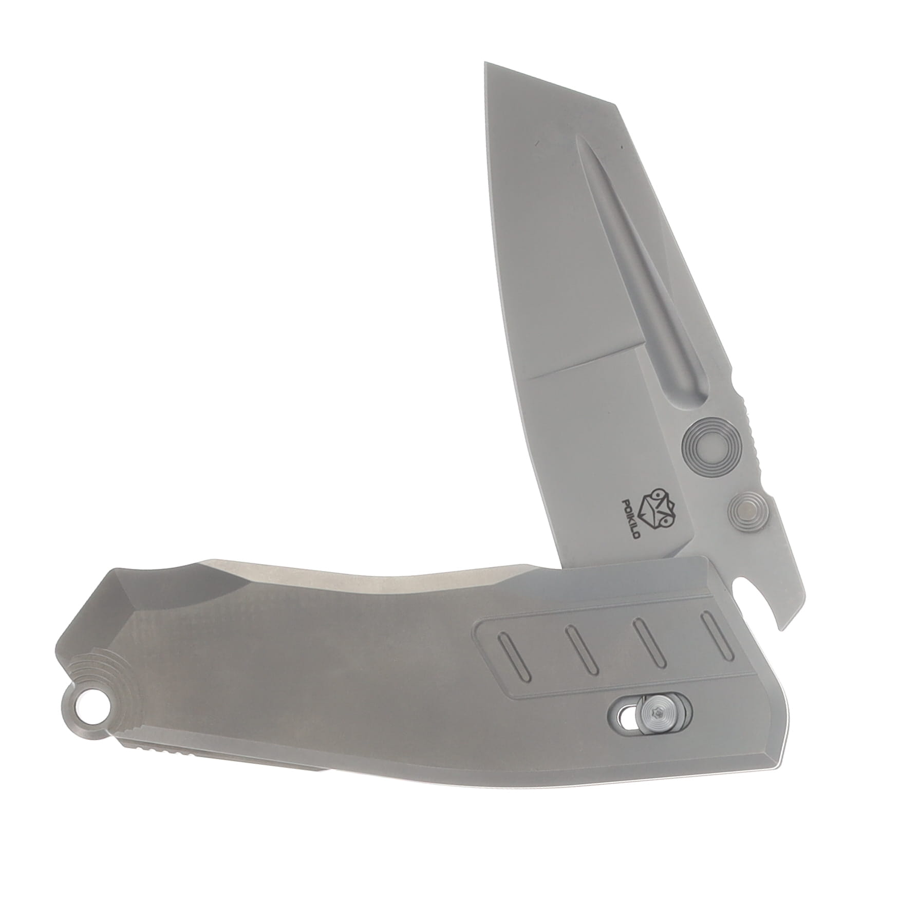 Poikilo Blade Task Vader Standard PSW Folding Knife TI Handle M398 Blade POIBTASKVADERSPSW View 3