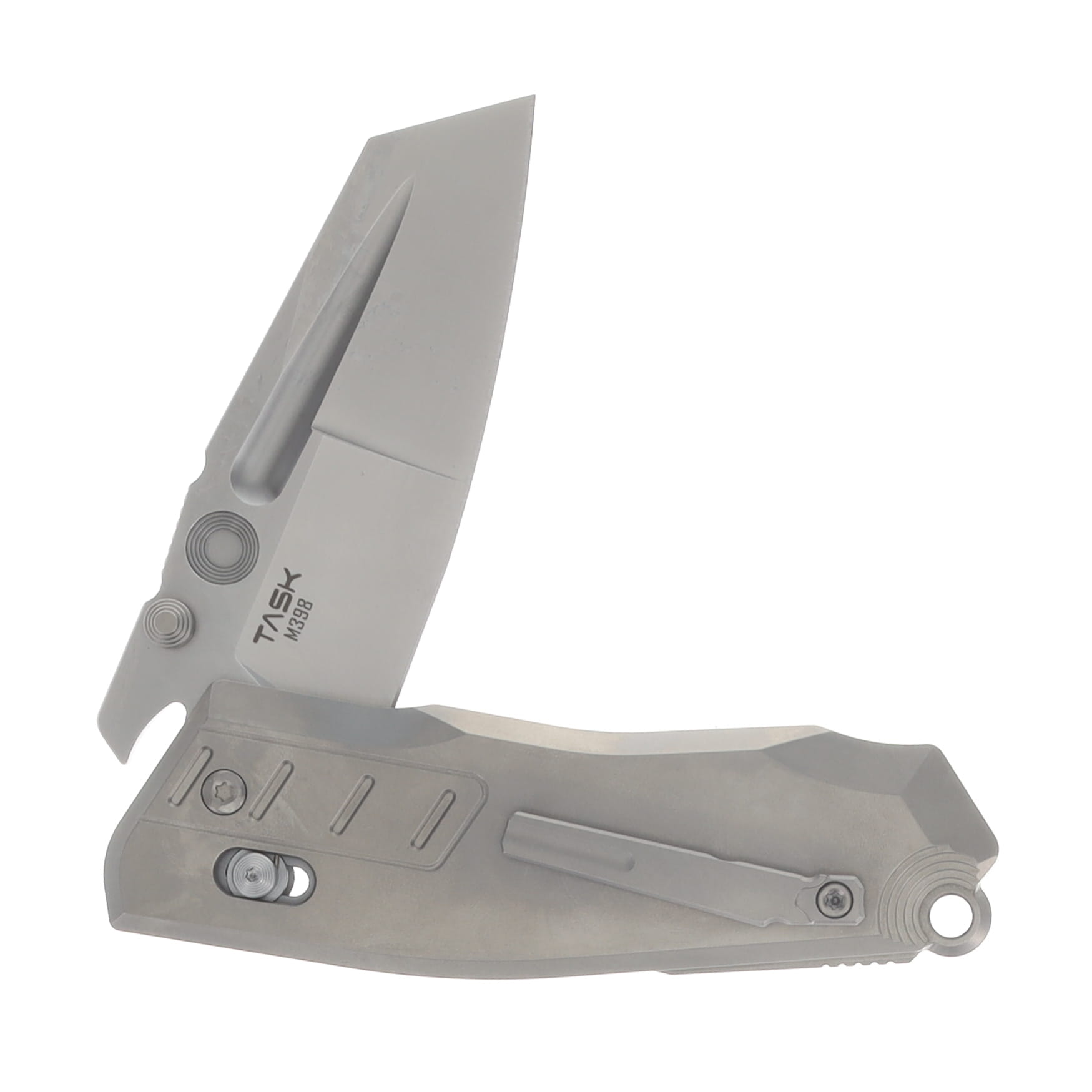 Poikilo Blade Task Vader Standard PSW Folding Knife TI Handle M398 Blade POIBTASKVADERSPSW View 4