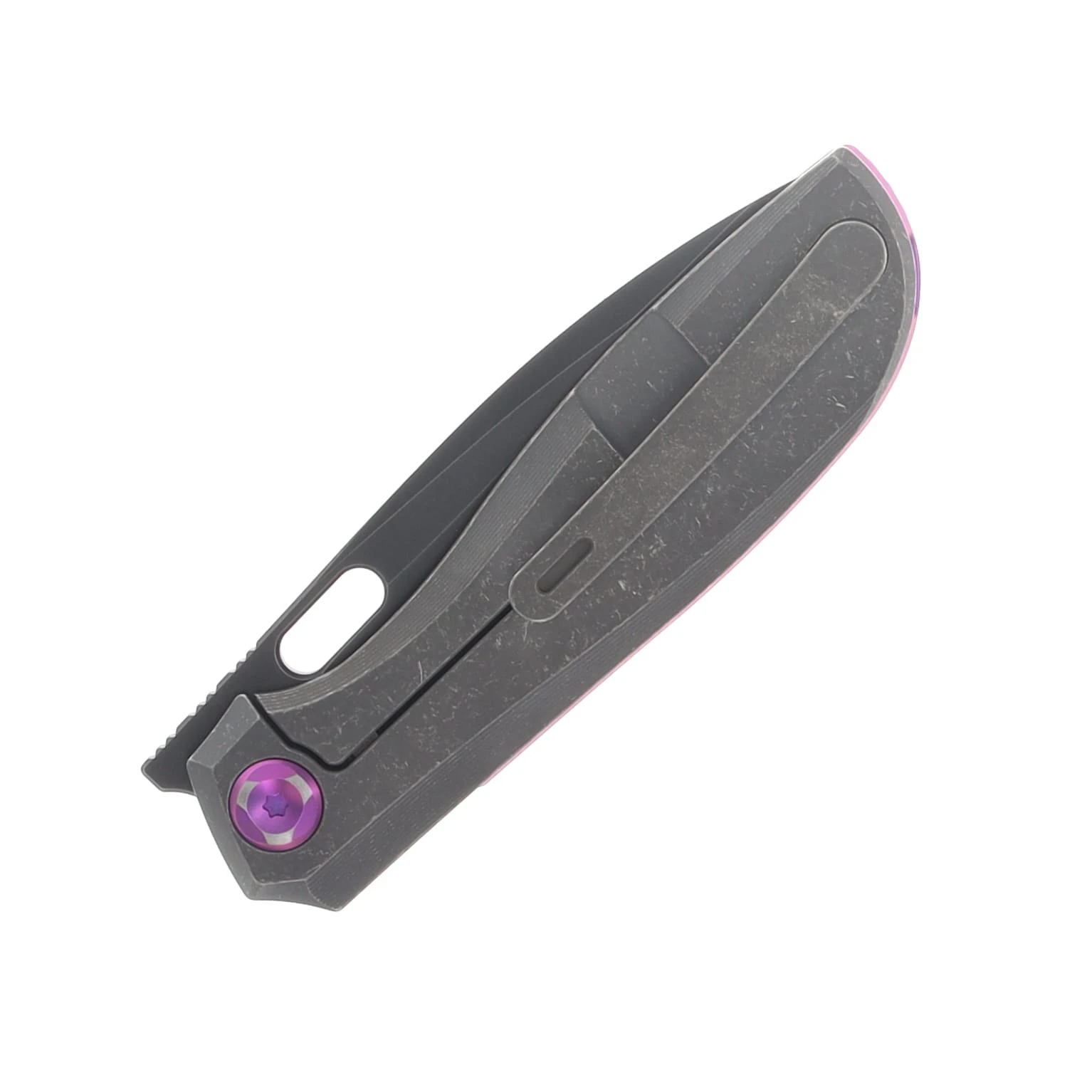 Poikilo Blade Gecko Folding Knife Standard DSW V1 TI Handle M398 Blade POIBGECSDWV1SOLID View 6