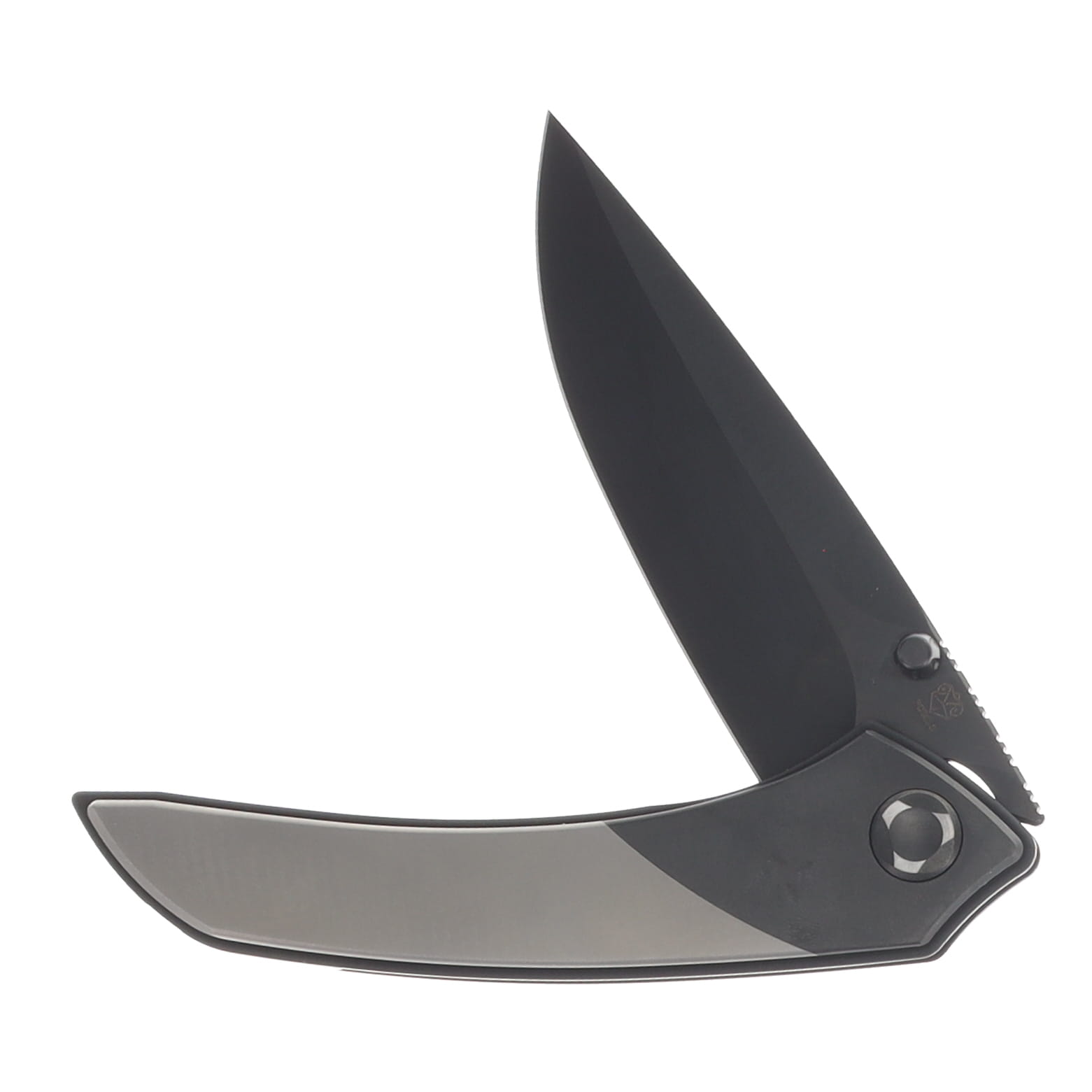 Poikilo Blade Tuna Mini DLC Folding Knife TI Handle M398 Blade POIBTUNAMINIDLC View 3