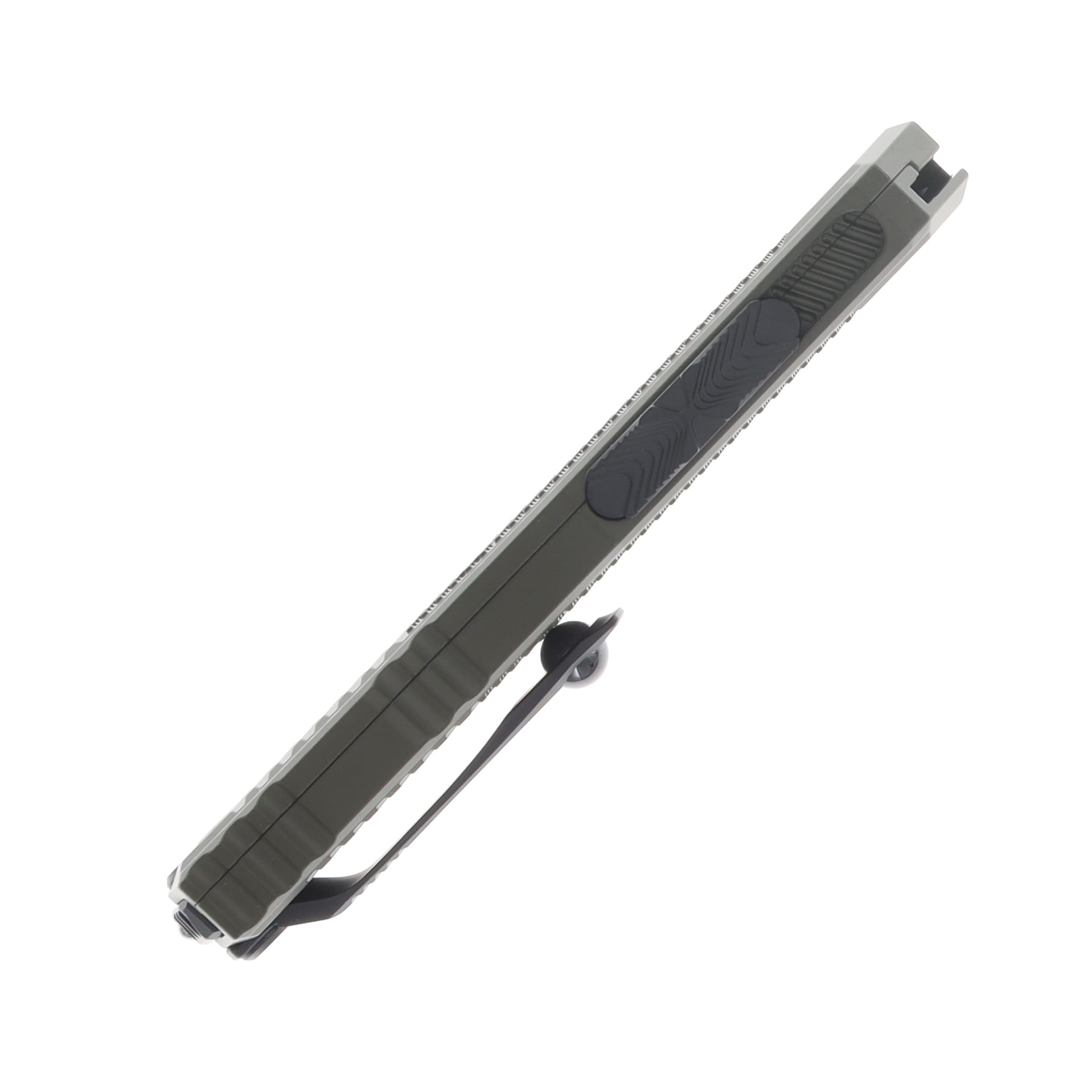 Glock x Microtech Glock G19K D/E OTF Auto Black Bayonet Blade and Hardware Standard OD Green Chassis 80-1OD GLO79315 View 5