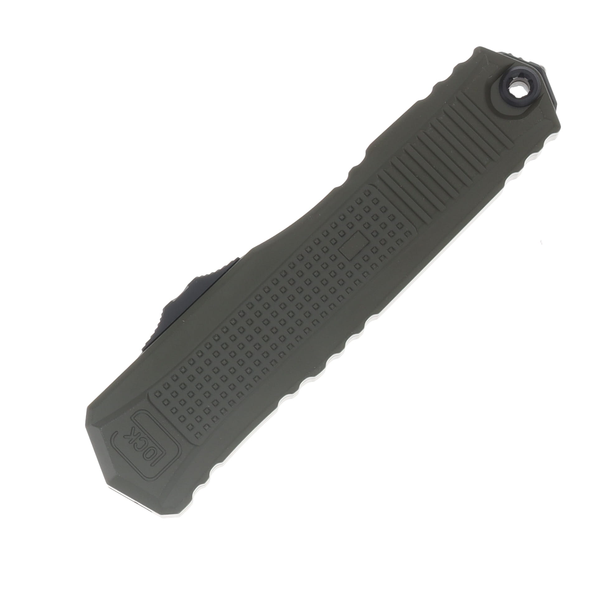 Glock x Microtech Glock G19K D/E OTF Auto Black Bayonet Blade and Hardware Standard OD Green Chassis 80-1OD GLO79315 View 3