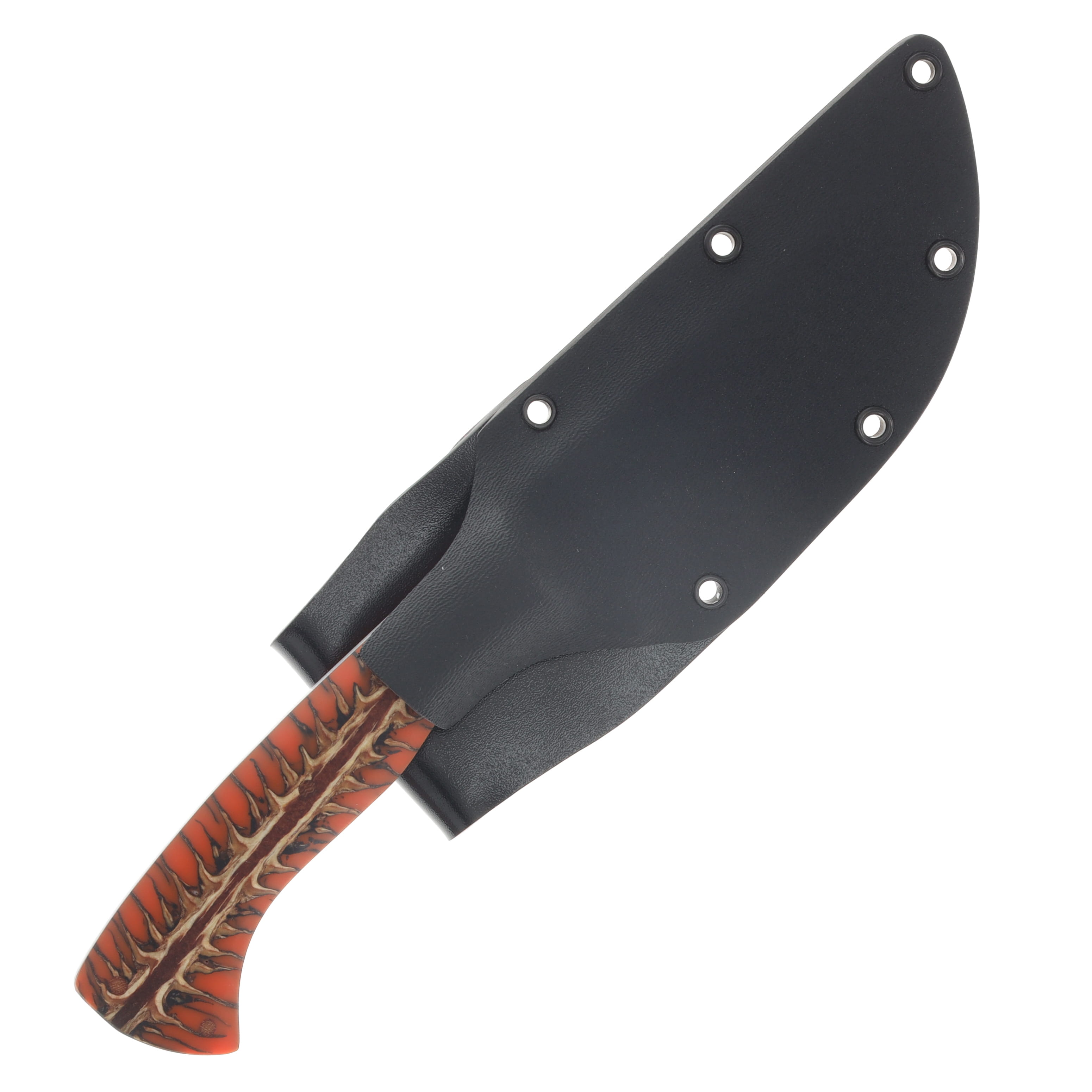 Avery Knifeworks Field Knife Fixed Blade Forged Magnacut/Orange Pinecone AK01OP View 6