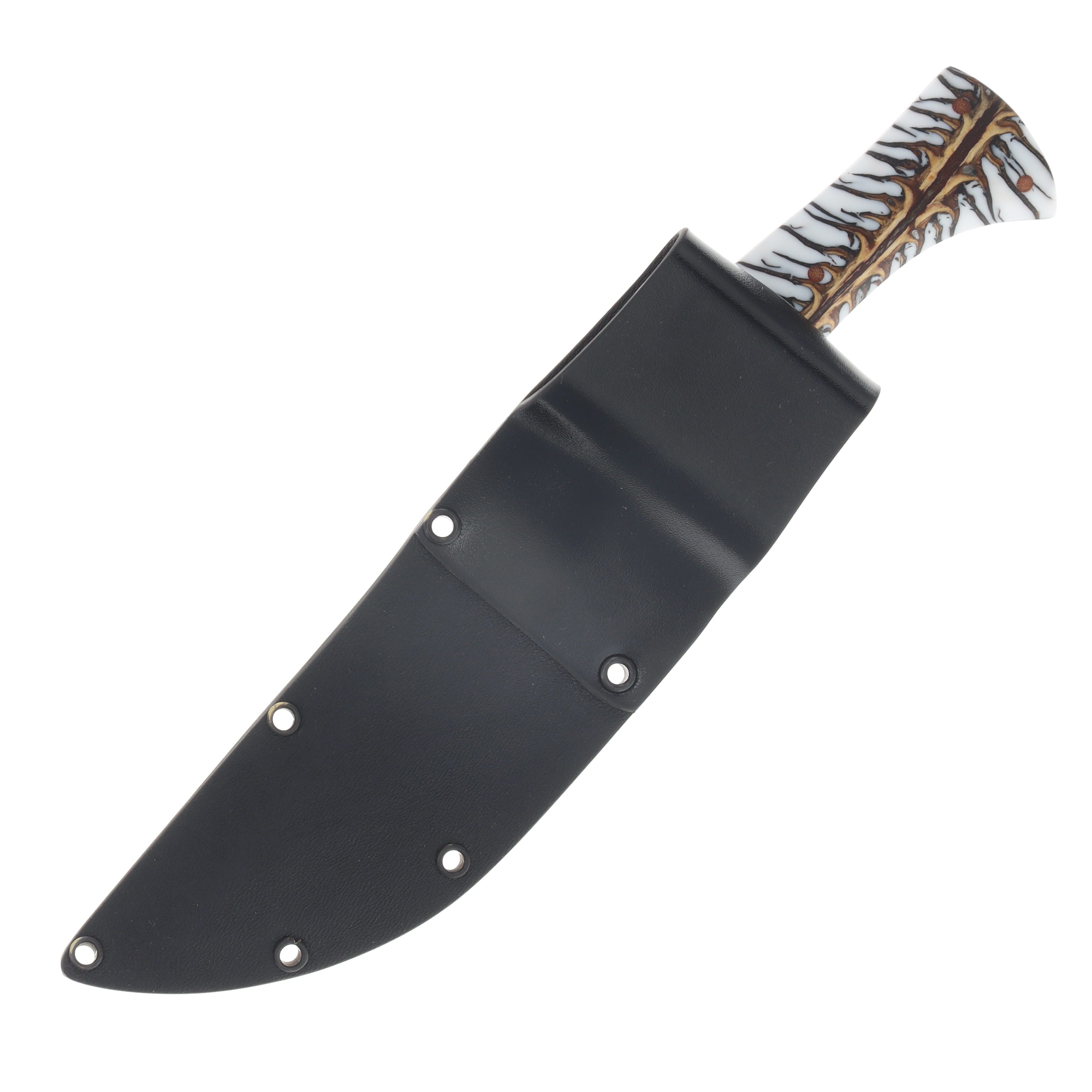 Avery Knifeworks Woodsman Fixed Blade Forged Magnacut/White Pinecone AK02WP View 7