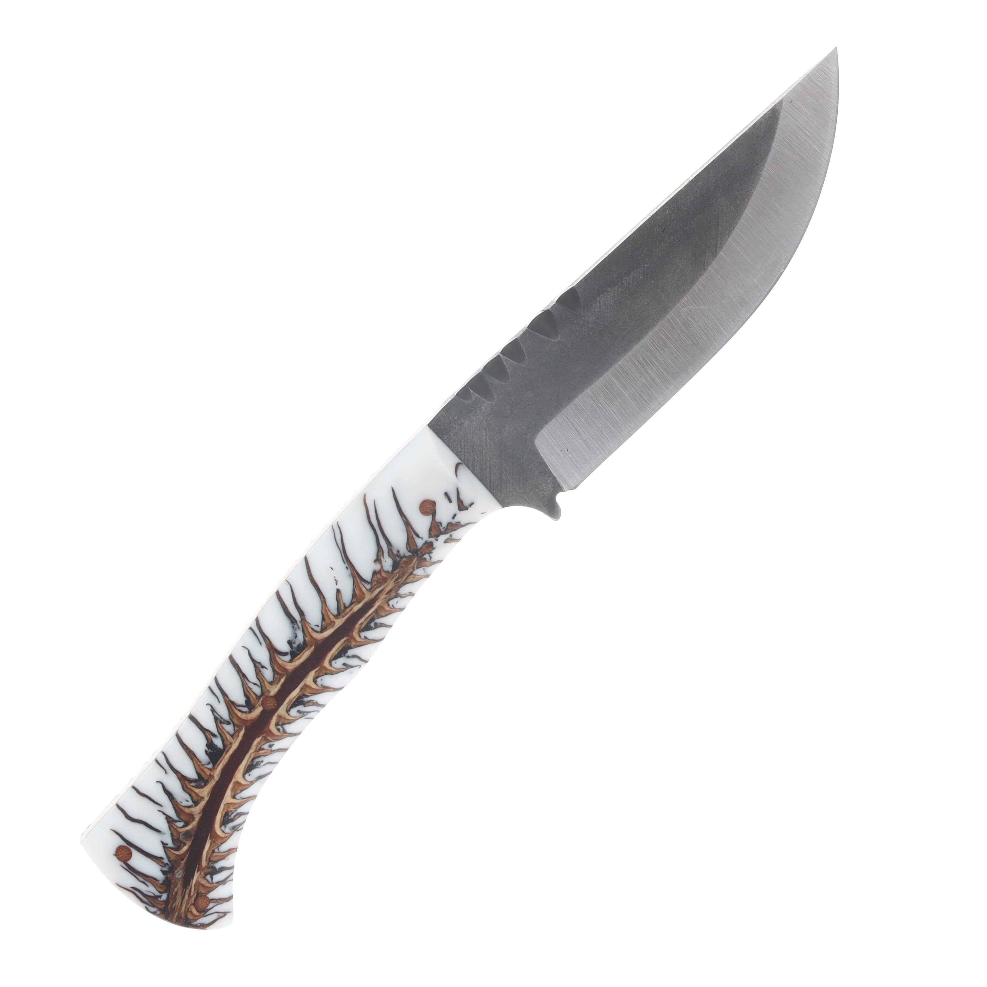 Avery Knifeworks Woodsman Fixed Blade Forged Magnacut/White Pinecone AK02WP View 4