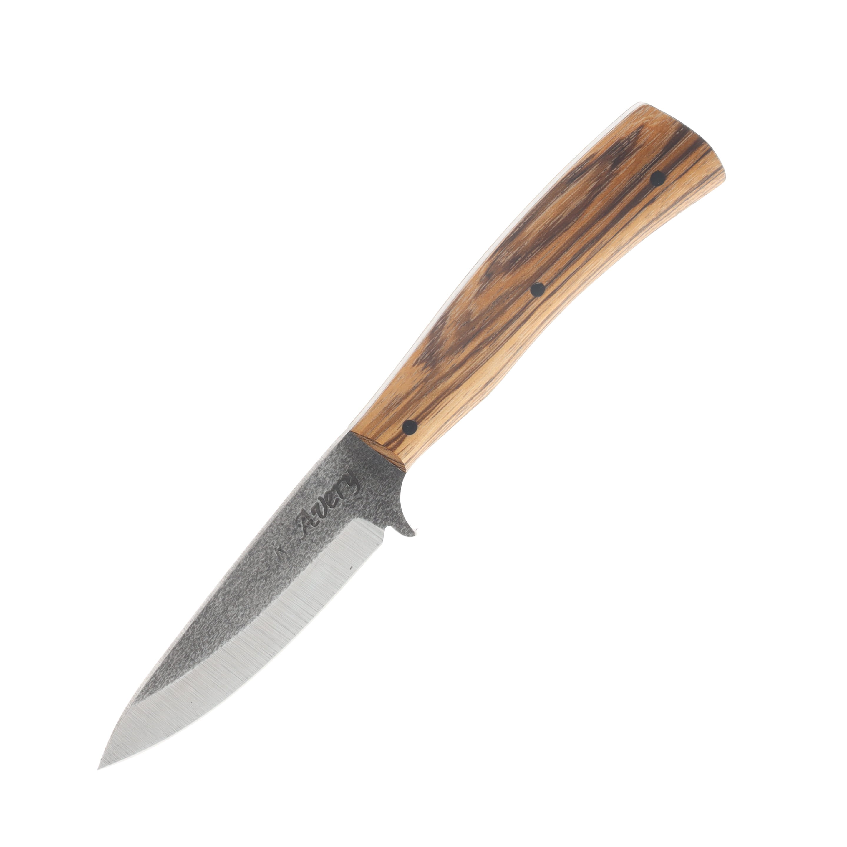 Avery Knifeworks Bird and Trout Knife Fixed Blade Forged Magnacut/Zebrawood AK03Z View 3