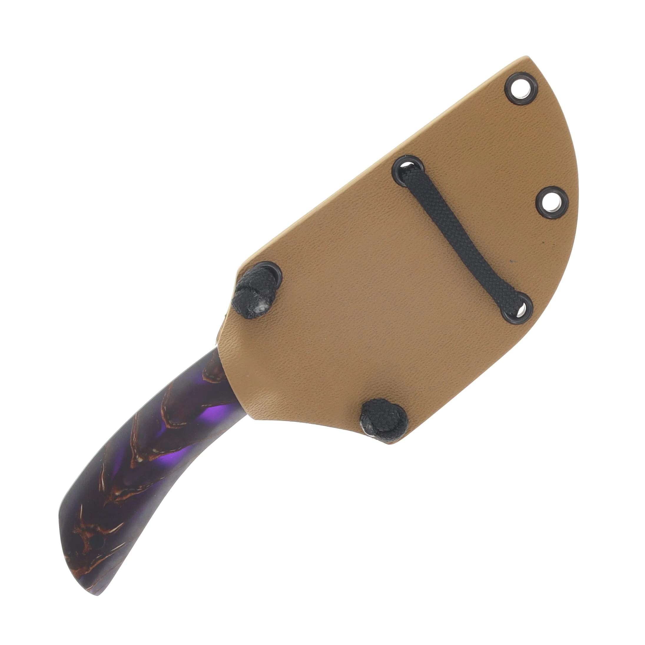 Avery Knifeworks The Mini Fixed Blade Knife Forged Magnacut/Purple Pinecone AK05PP View 7