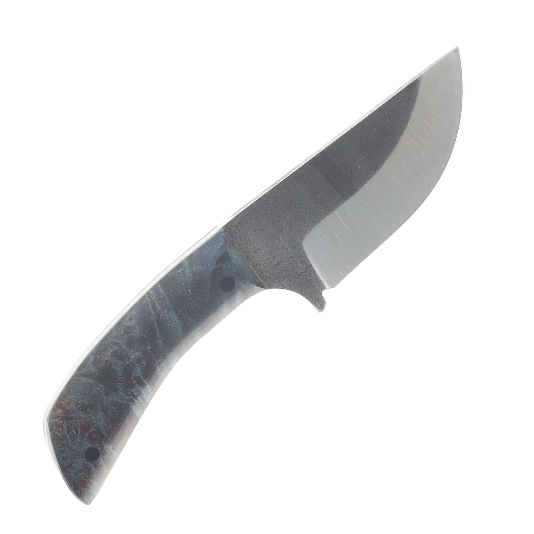 Avery Knifeworks The Mini Fixed Blade Knife Forged Magnacut/Blue Dyed Maple Burl AK05BMB View 4