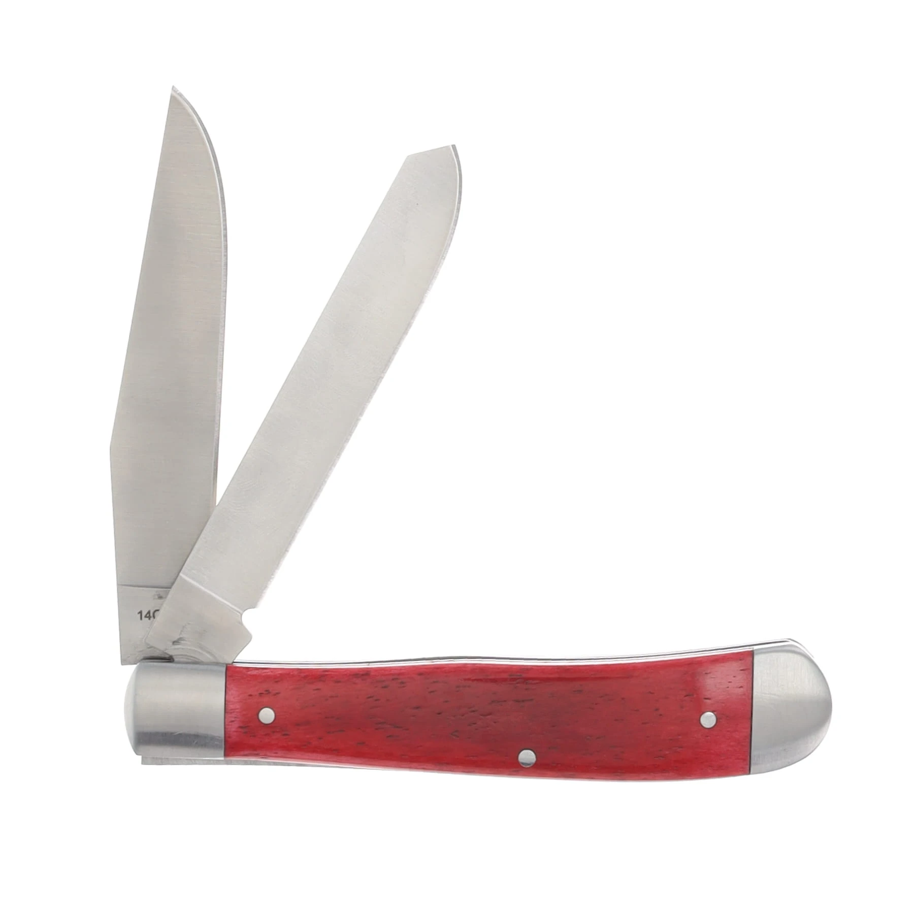Zwilling J.A. Henckels Trapper Folding Knife Red Smooth Bone Handle 14C28N Blade 1037336 View 2