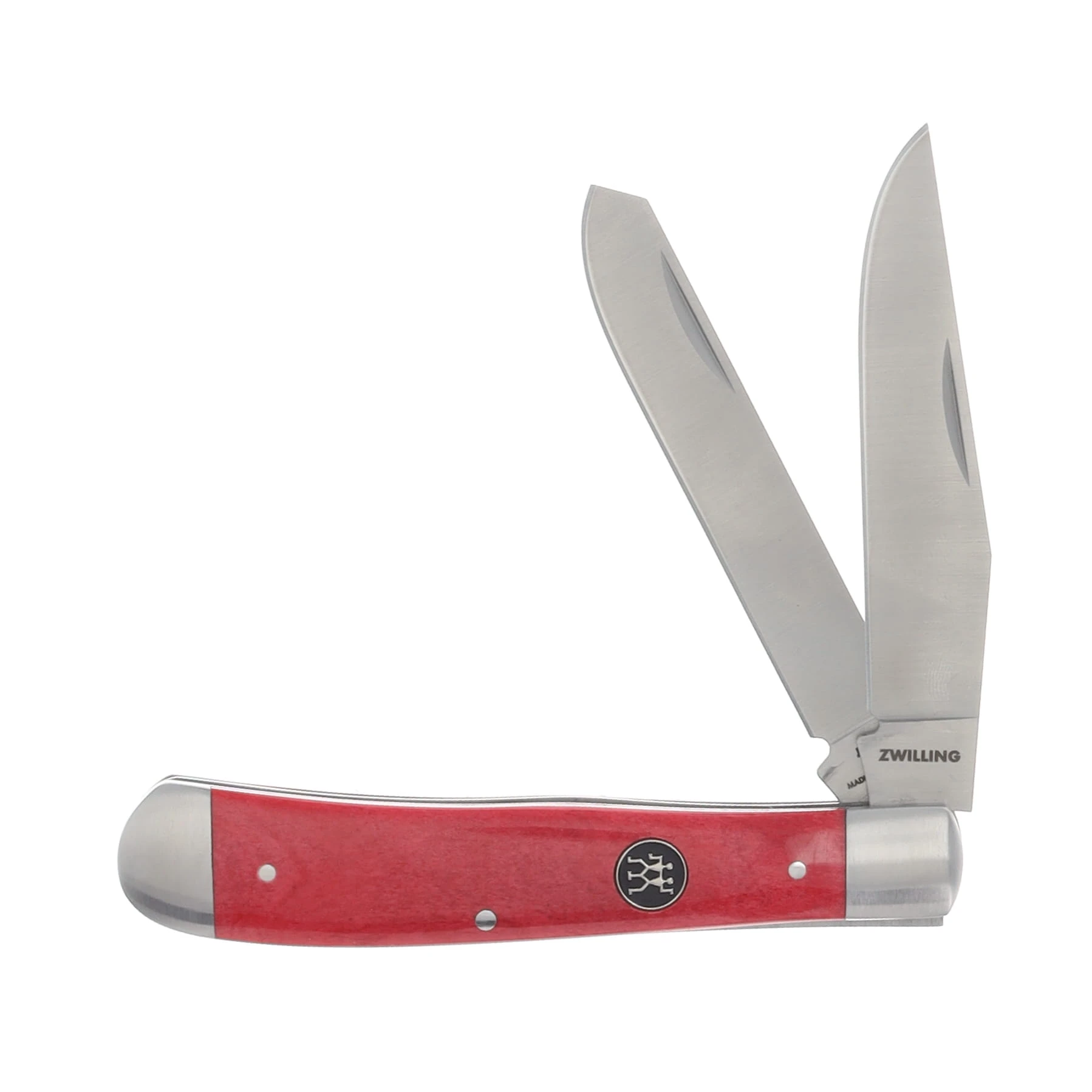 Zwilling J.A. Henckels Trapper Folding Knife Red Smooth Bone Handle 14C28N Blade 1037336 View 1