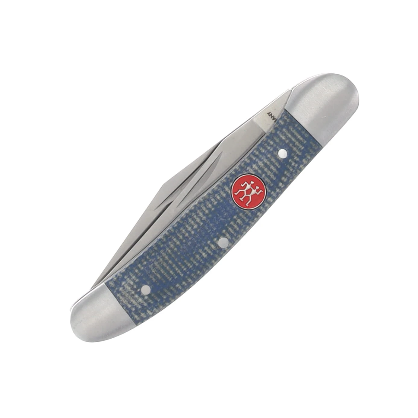 Zwilling J.A. Henckels Copperhead Folding Knife Blue Micarta Handle 14C28N Blade 1037342 View 3