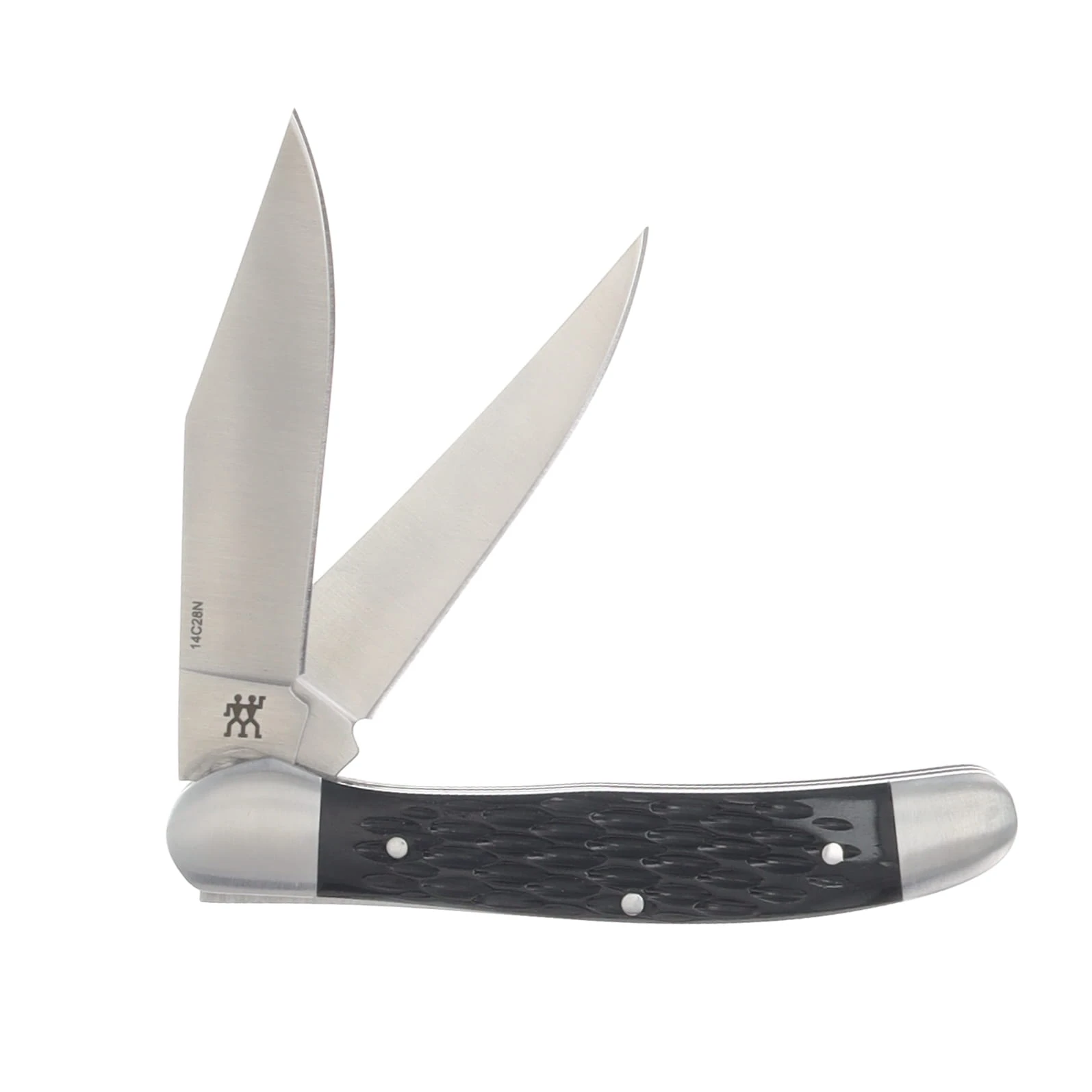 Zwilling J.A. Henckels Copperhead Folding Knife Black Jigged Bone Handle 14C28N Blade 1037343 View 2