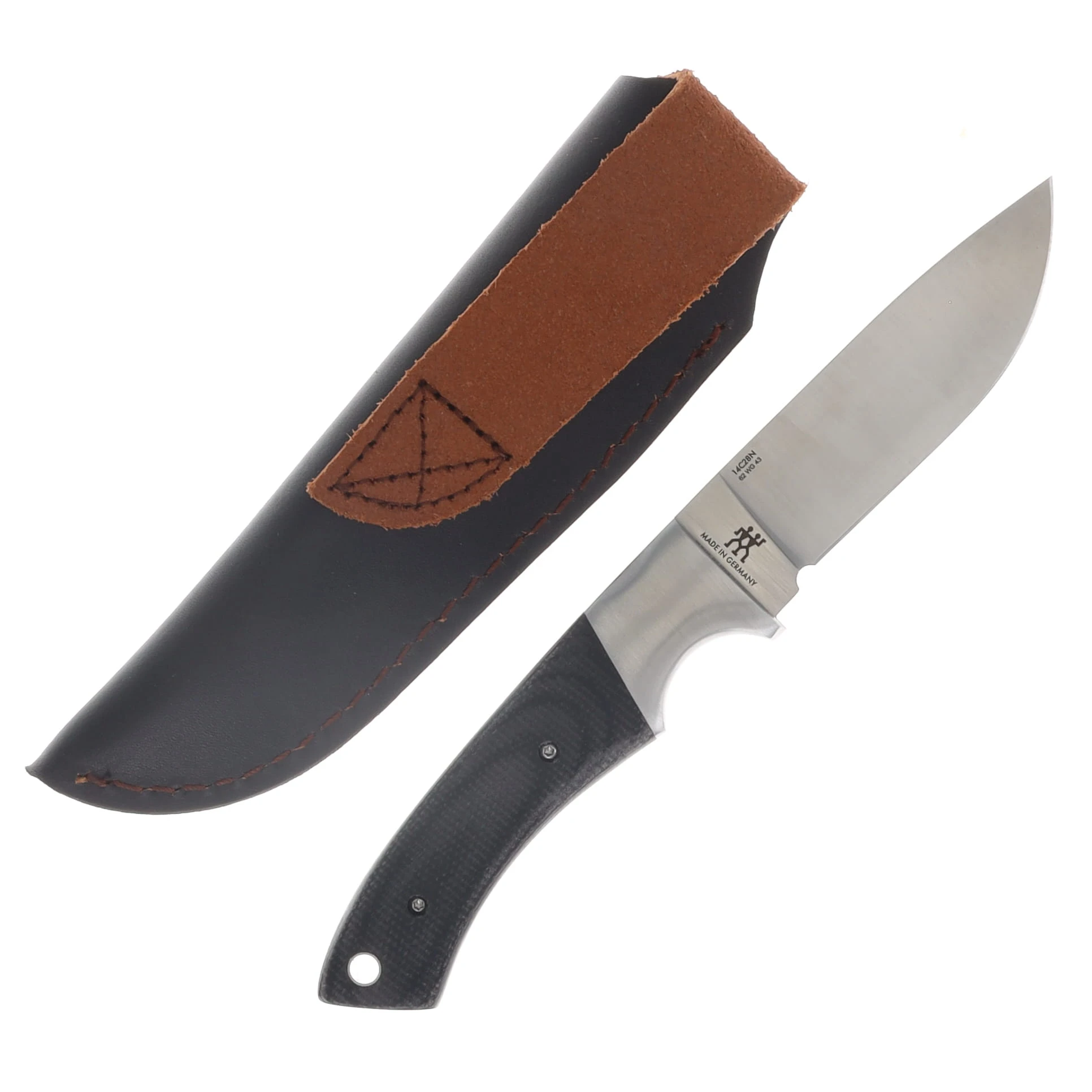 Zwilling J.A. Henckels Outdoor Fixed Hunter Black Micarta Handle 14C28N Blade 1037335 View 2