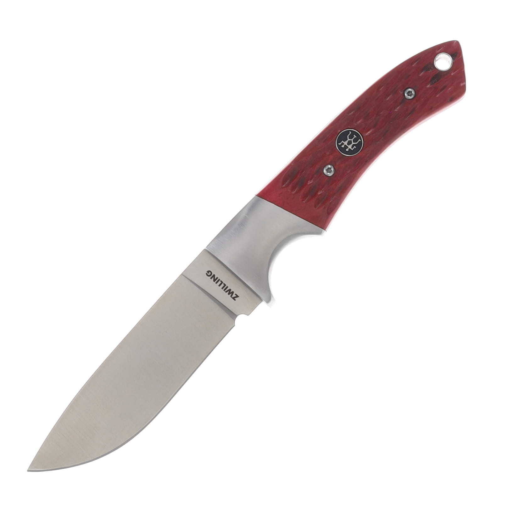 Zwilling J.A. Henckels Outdoor Fixed Red Jigged Bone Handle 14C28N Blade 1037331 View 3