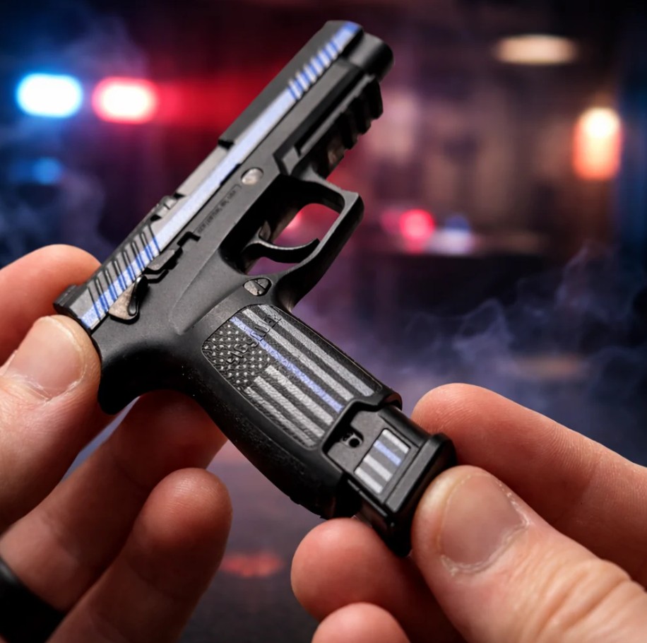 Goat Guns SIG Sauer M17 Thin Blue Line Firearm Replica Miniature M17-BLUELINE View 2