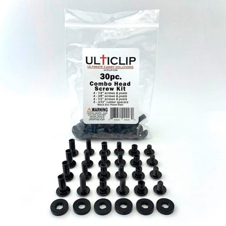 Ulticlip 30 Piece Combo Head Screw Kit | Zinc Plated Steel Hardware ULTDSK30 View 1