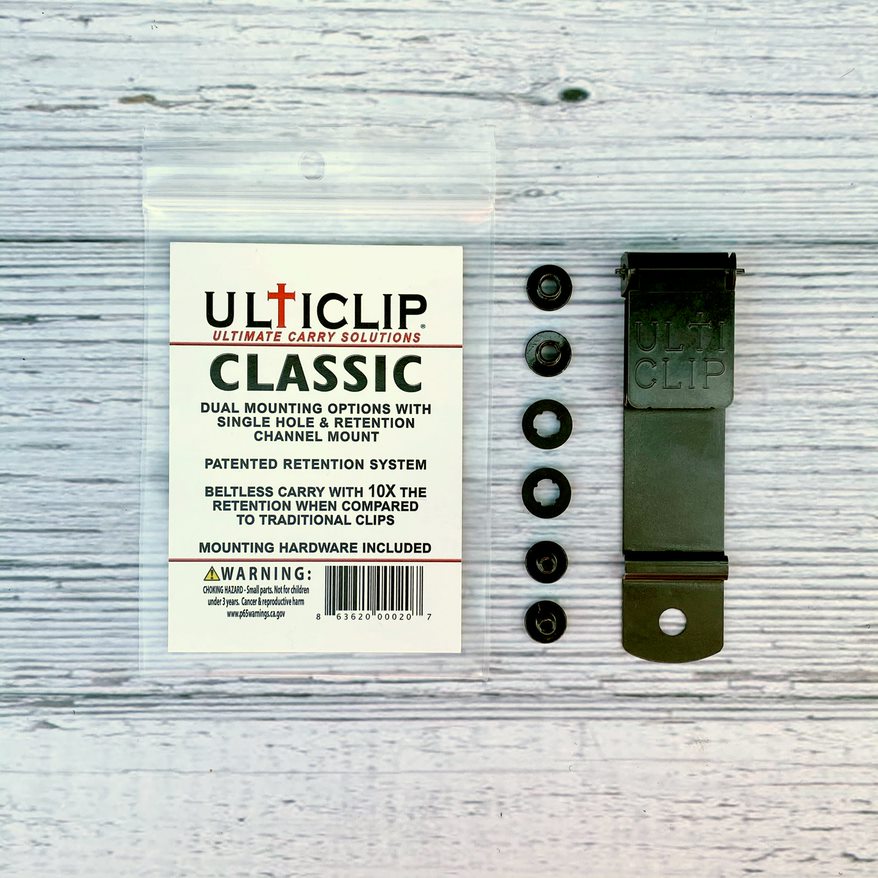 UltiClip Original Classic C-1075 Steel Holster Clip Beltless Carry ULTICLIP View 1