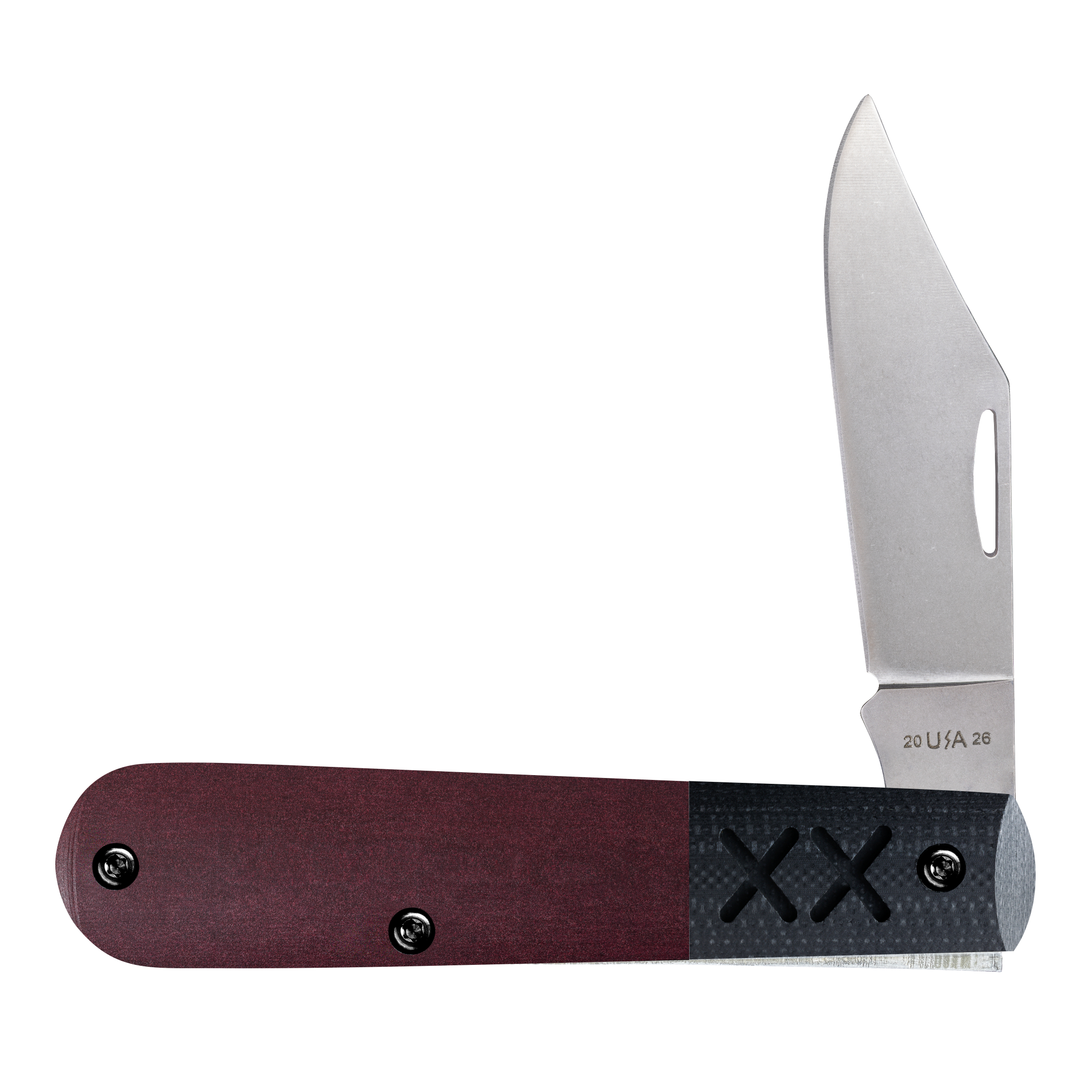 Case XX Crossroads Series Cut of the Month August 2026 Stonewash Satin S35VN/Redstone Richlite CA10854 View 1
