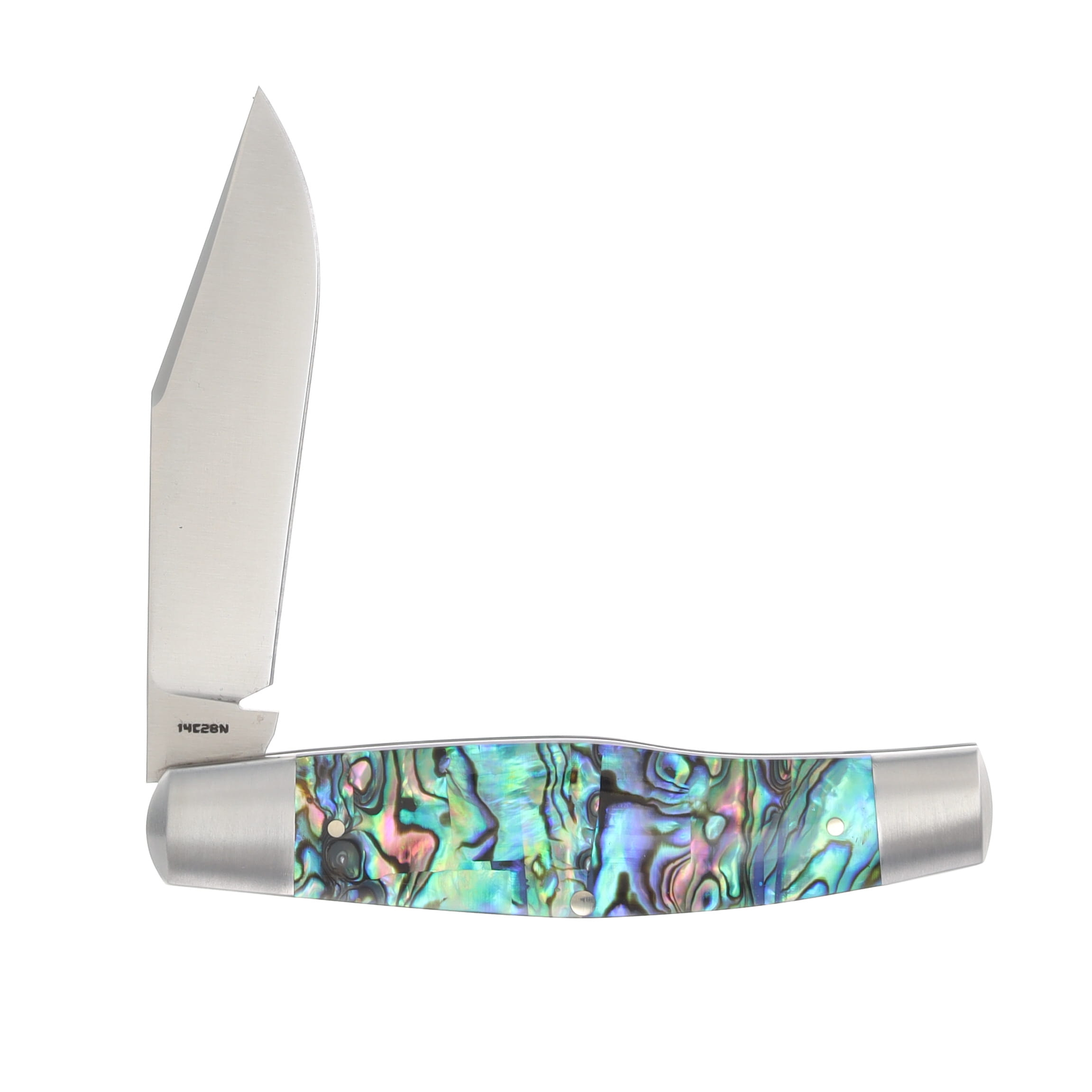 Jack Wolf Stockman Abalone Folding Knife STOCK-01-ABALONE View 4